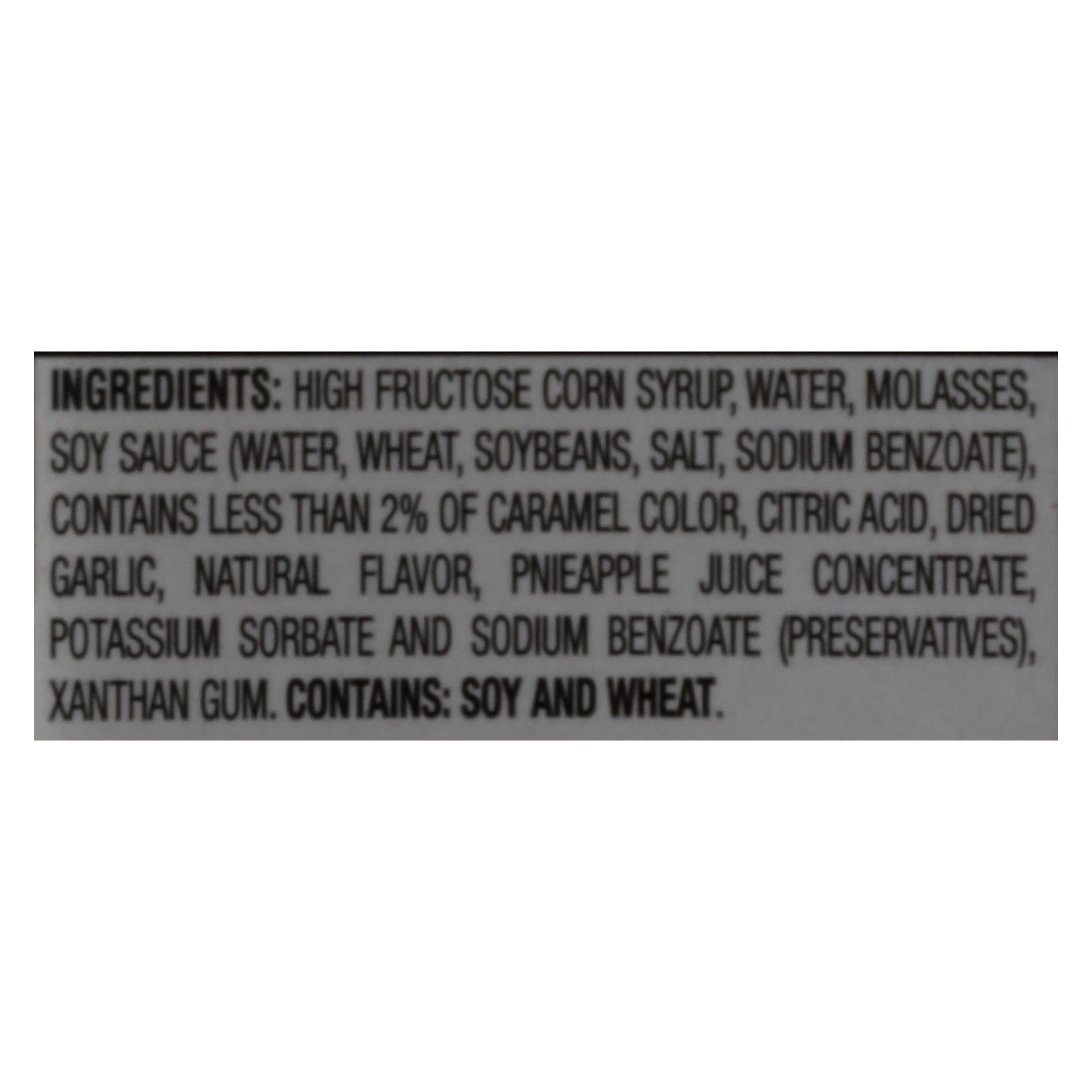 World Harbor Maui Mountain Teriyaki Marinade and Sauce - Case of 6 - 16 Fl oz.