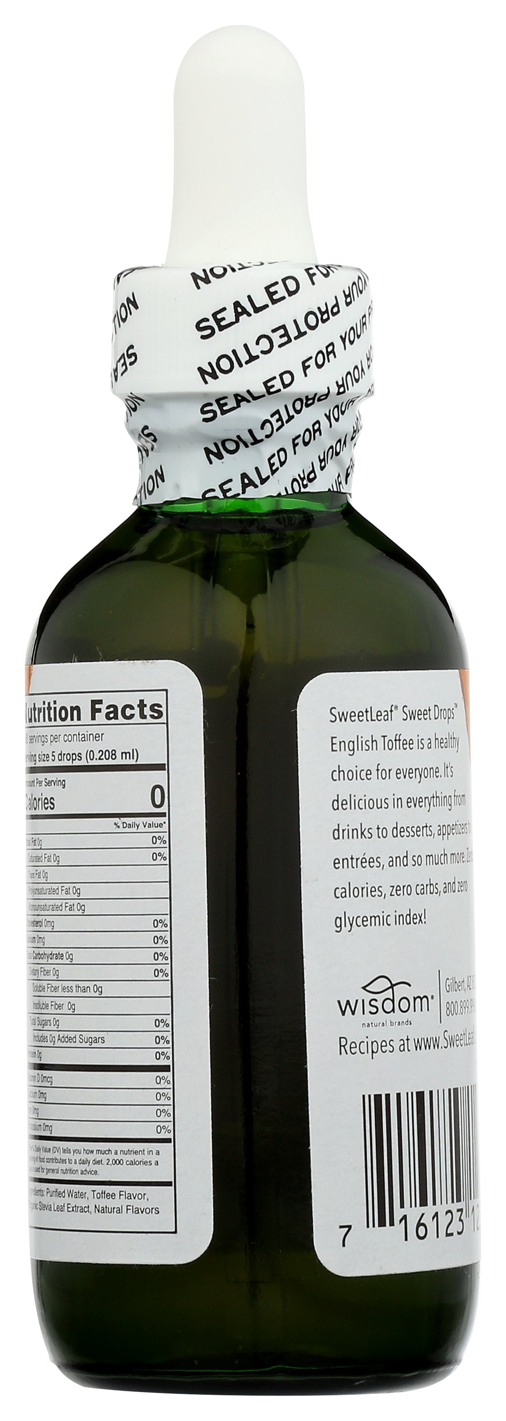 SWEETLEAF STEVIA LIQ TOFFEE - Case of 3