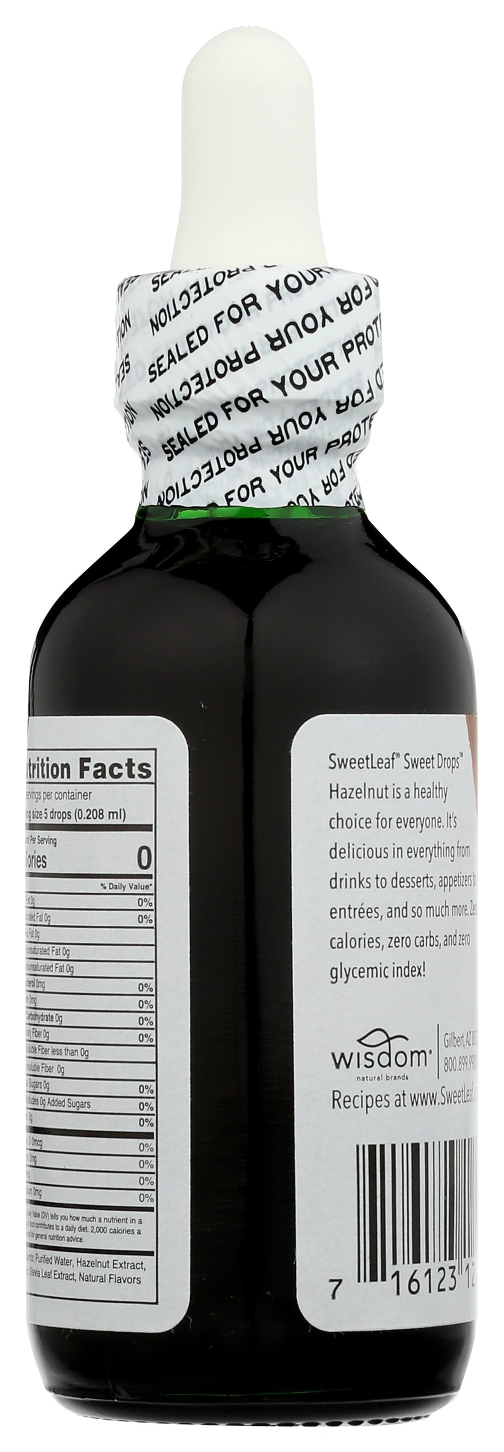 SWEETLEAF STEVIA LIQ HAZELNUT - Case of 3