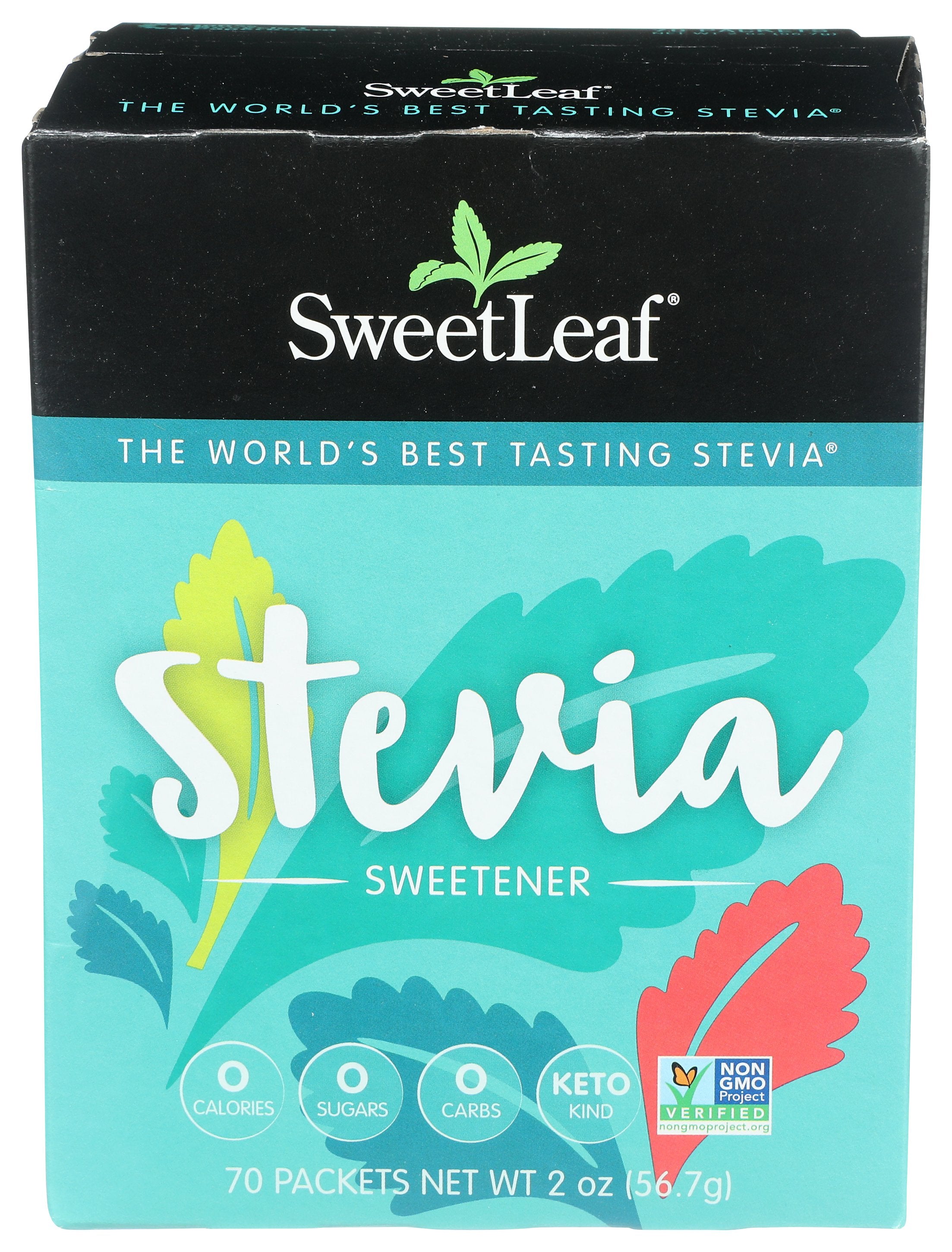 SWEETLEAF SWEETENER STEVIA PKT 1GRM - Case of 3