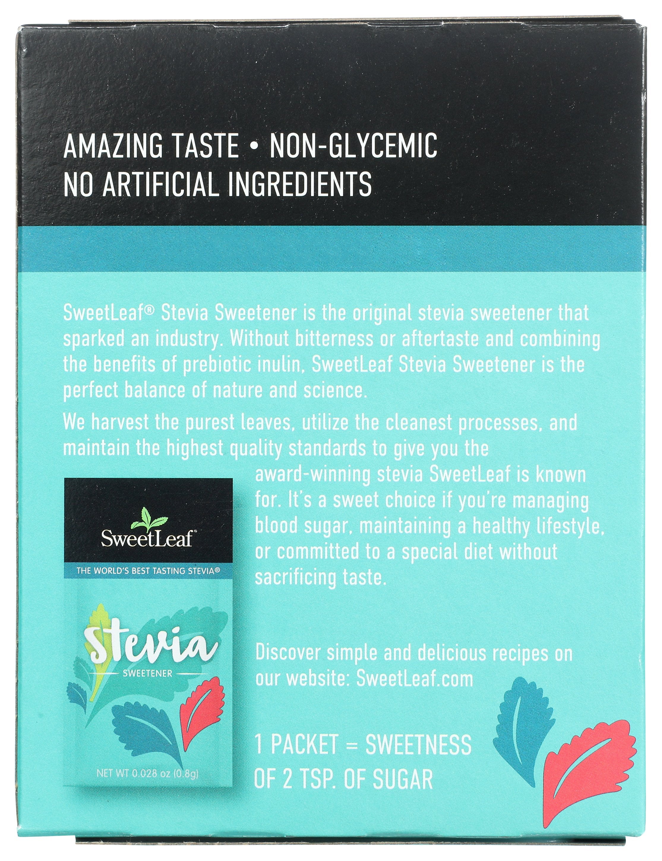 SWEETLEAF SWEETENER STEVIA PKT 1GRM - Case of 3