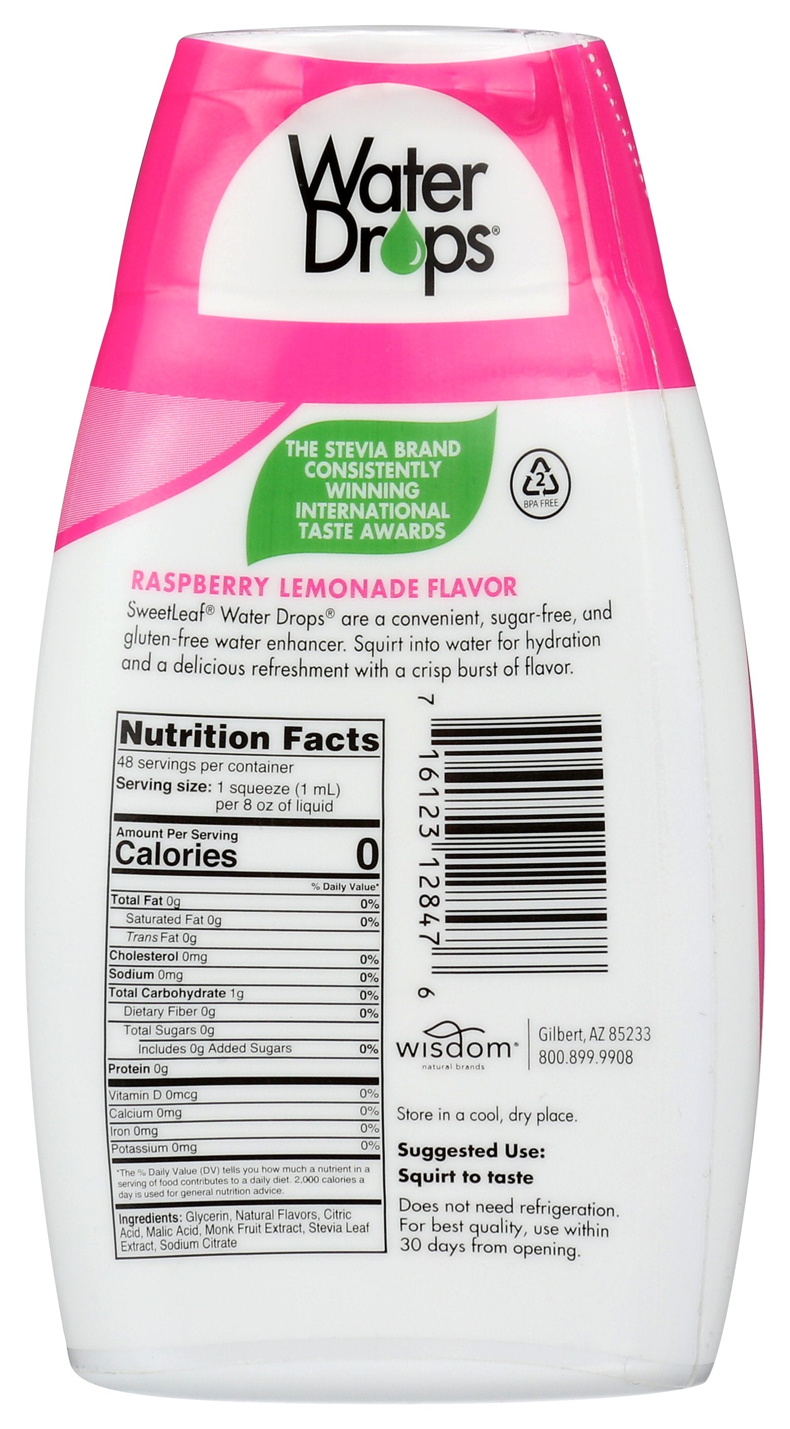 SWEETLEAF WATER DROP RSPBRY LMN - Case of 12