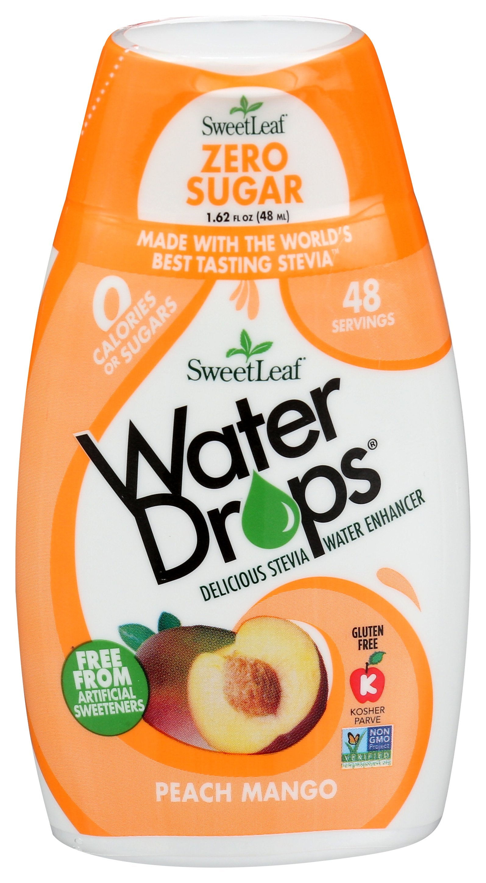 SWEETLEAF WATER DROP PEACH MANGO - Case of 12