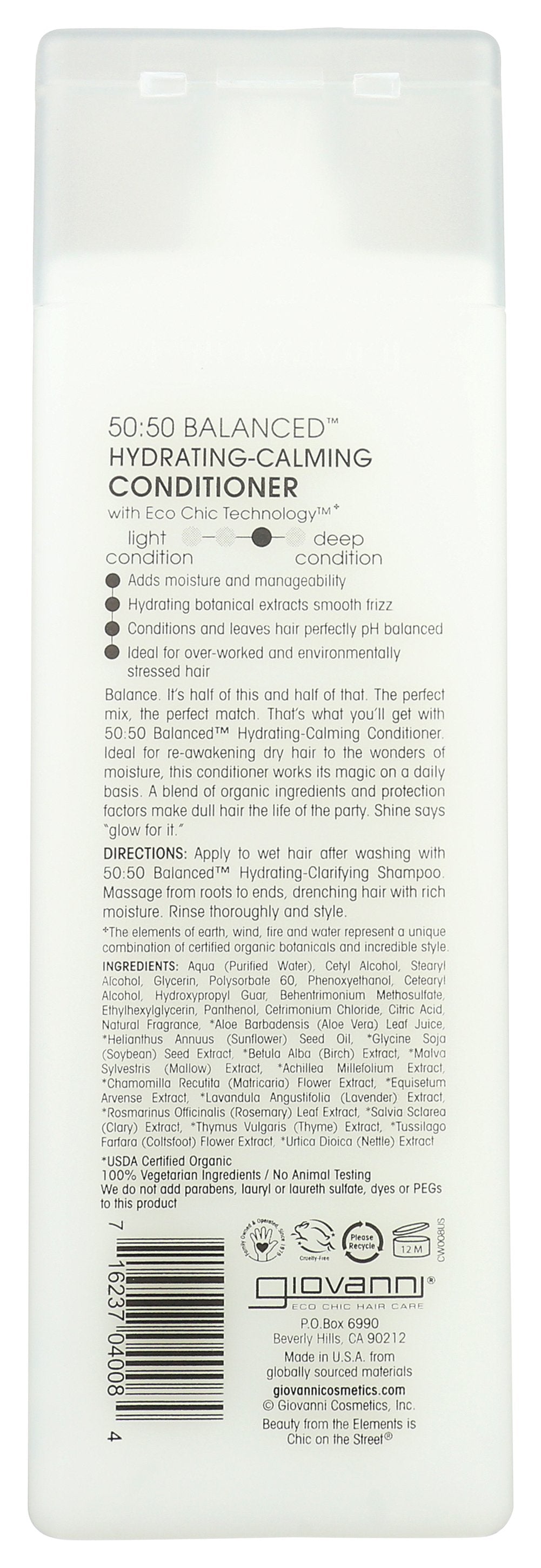 GIOVANNI COSMETICS CONDTNR 50 50 BALANCE REMO - Case of 3