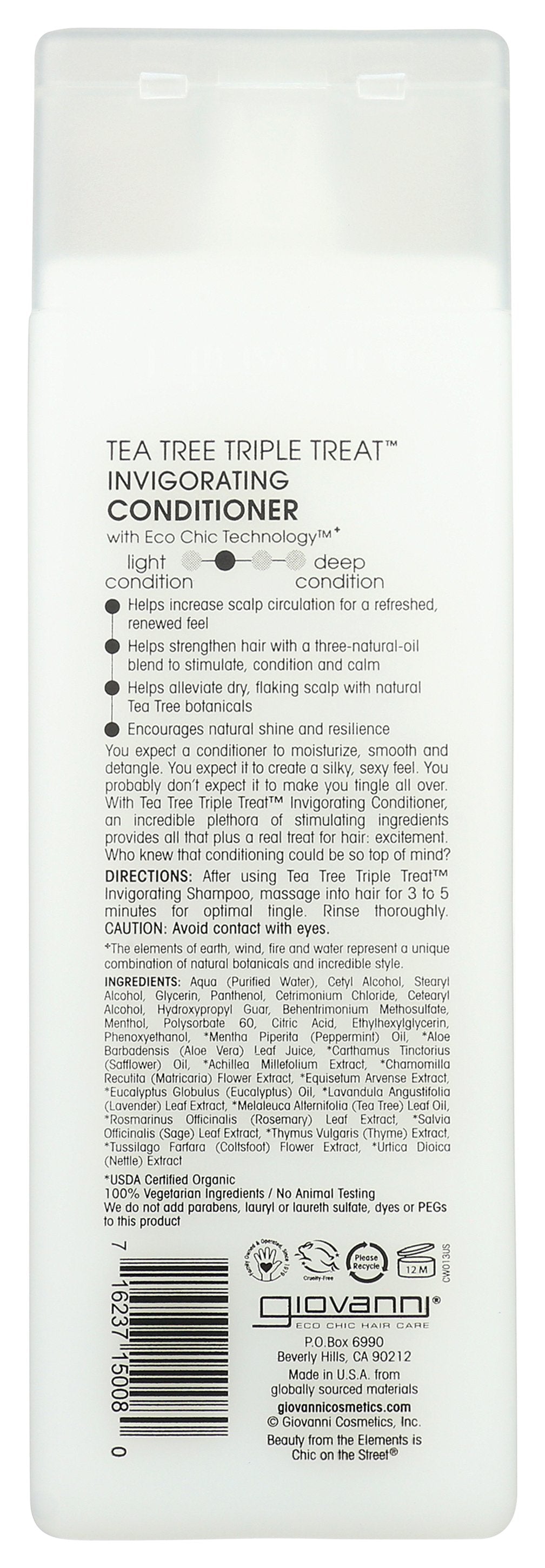 GIOVANNI COSMETICS CONDTNR TTREE TRIPLE TRT - Case of 3