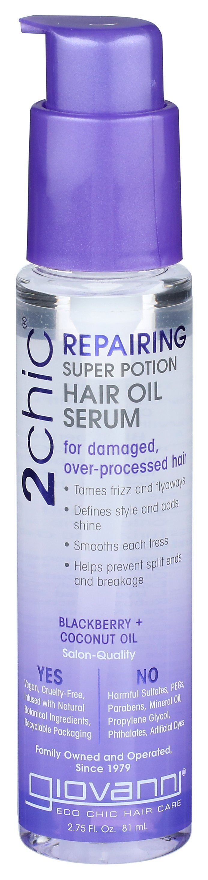 GIOVANNI COSMETICS HAIR OIL SERUM ULT REPAIR - Case of 3