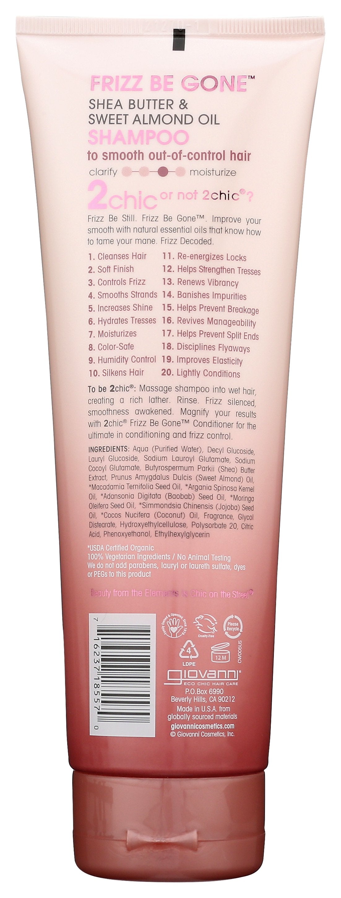 GIOVANNI COSMETICS SHAMPOO SHEA BTTR SWT ALM - Case of 3