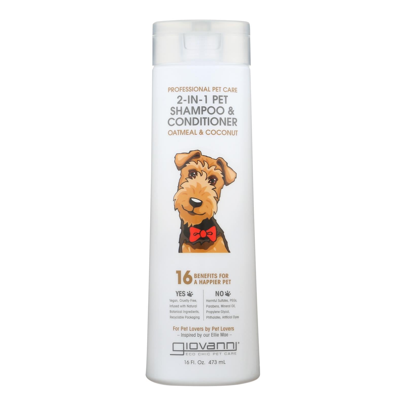Giovanni Hair Care Products - Pet Shamp&cond Oatml&cnut - 1 Each-16 FZ