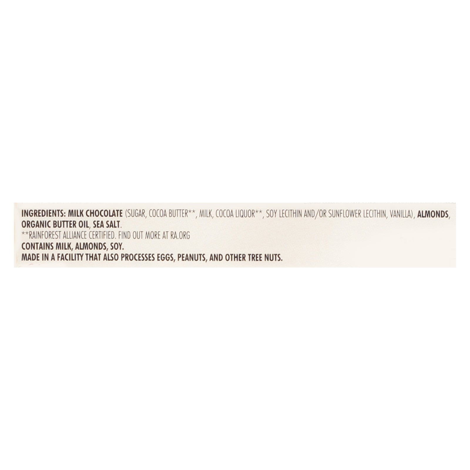 Chocolove - Bar Milk Chocolate Almond Sea Salt - Case of 12-3.2 OZ