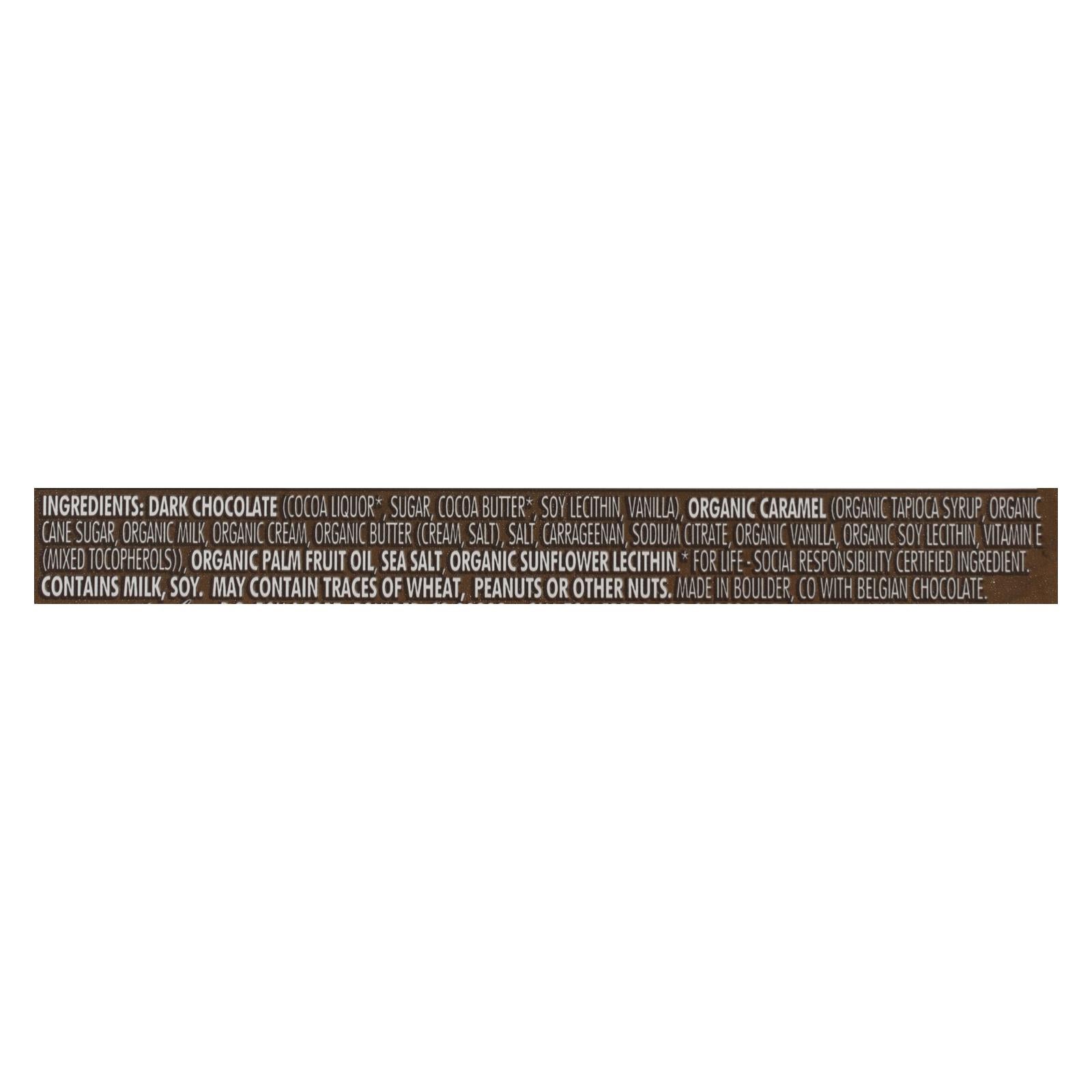 Chocolove - Cup Salted Caramel Dark Chocolate - Case of 10 - 1.2 ounces