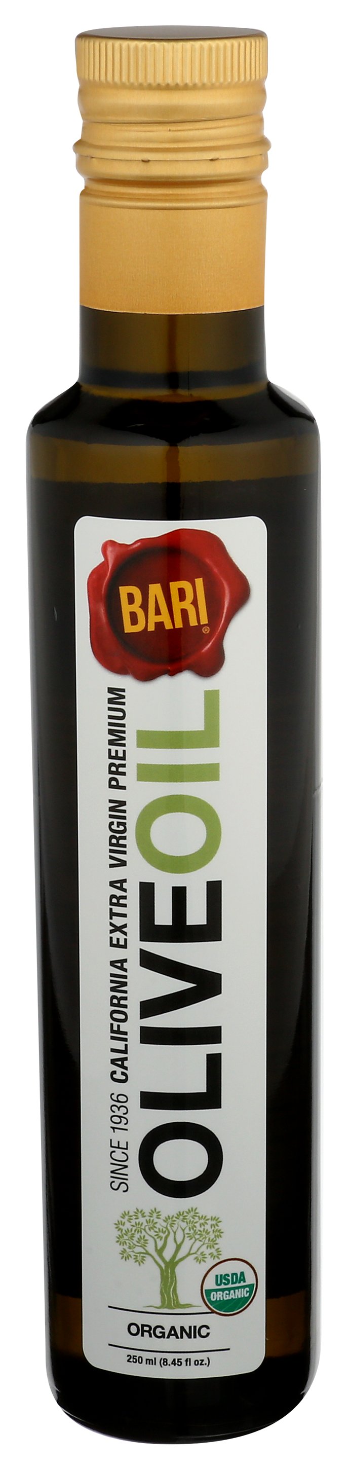 BARI OIL OLV XVRGN ORG - Case of 6 [CALIFORNIA ORGANIC EXTRA VIRGING OLIVE OIL - 250 ML]
