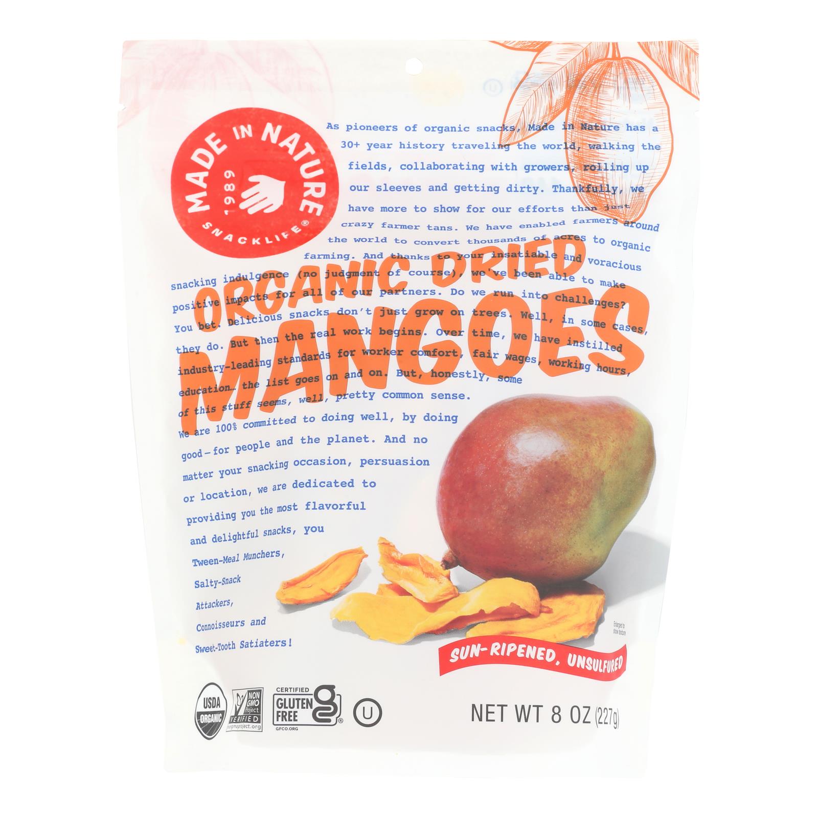Made In Nature - Mango Dried - Case Of 6-8 Oz