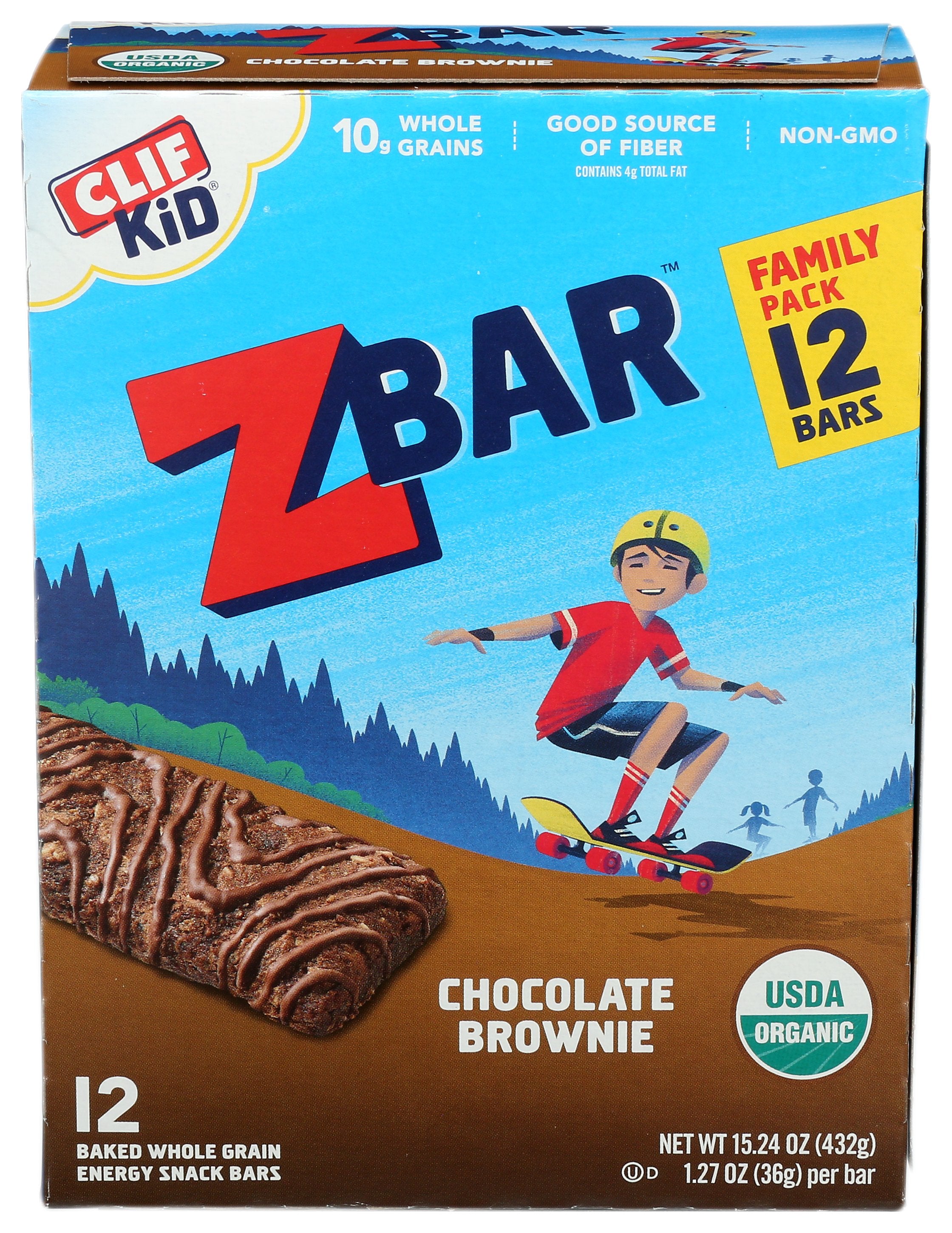 CLIF KID ZBAR CHOC BROWNIE 12PC - Case of 6