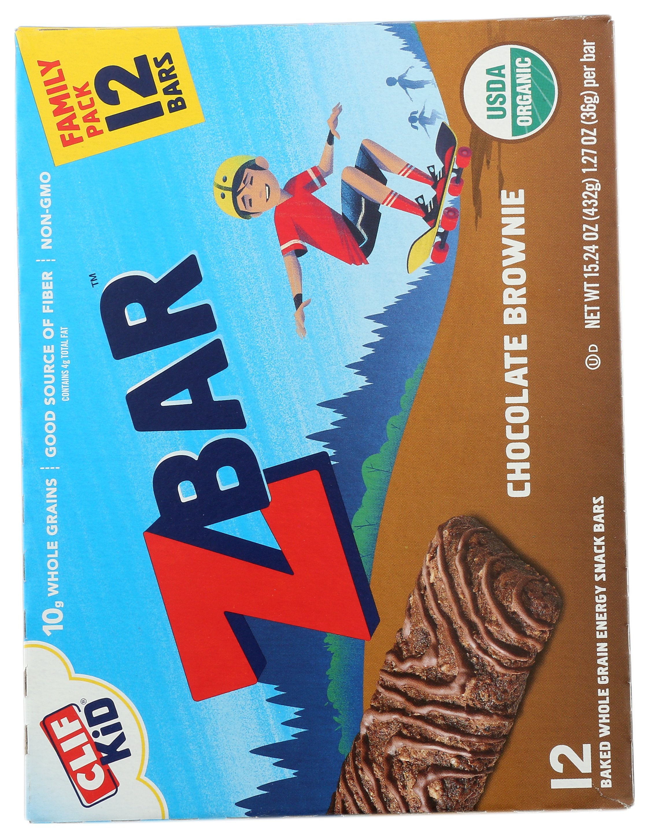 CLIF KID ZBAR CHOC BROWNIE 12PC - Case of 6