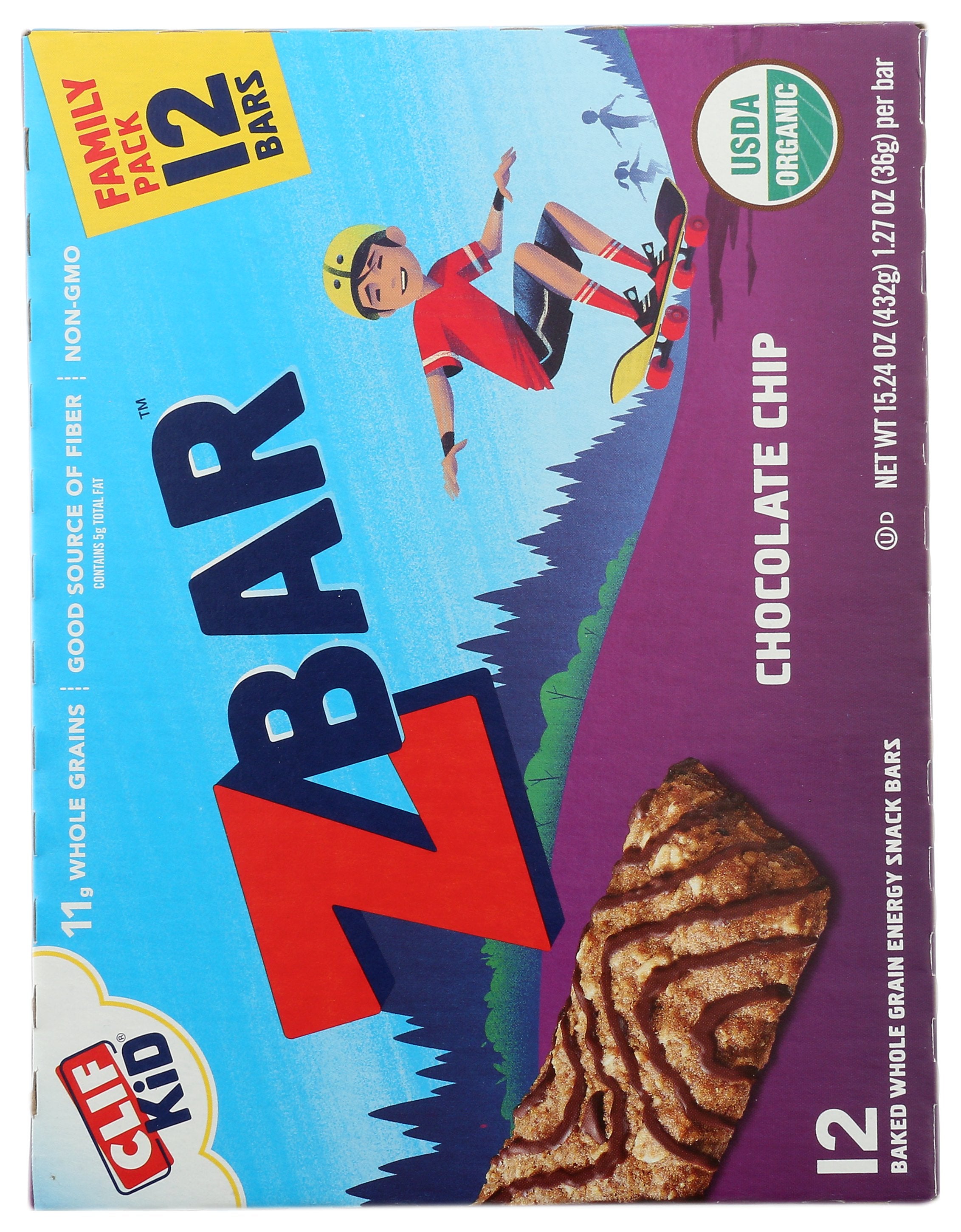 CLIF KID ZBAR CHOC CHIP 12PC - Case of 6