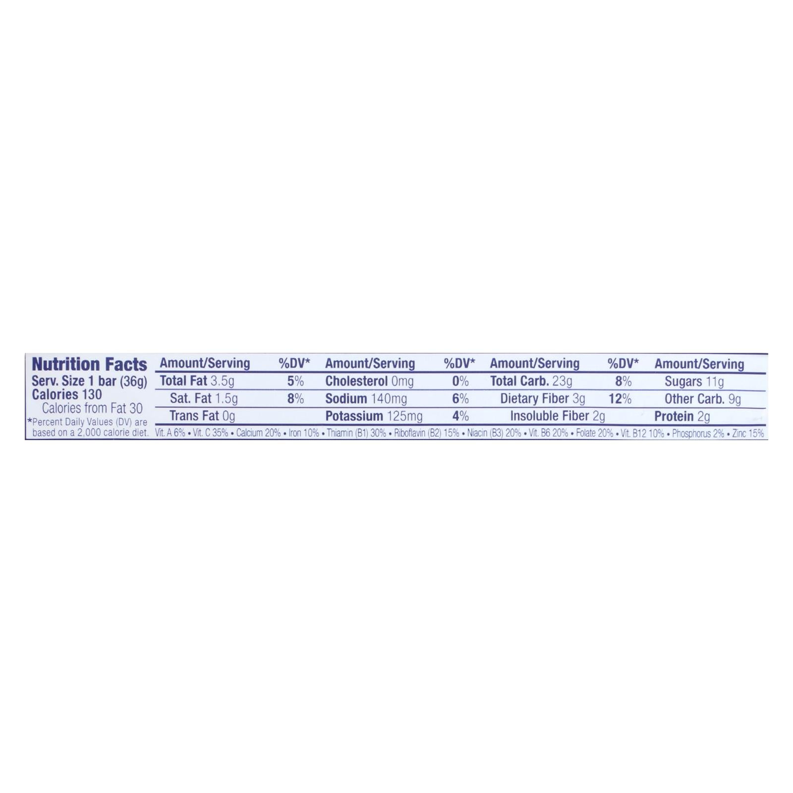 Clif Bar Zbar - Organic Chocolate Brownie - Case of 18 - 1.27 oz