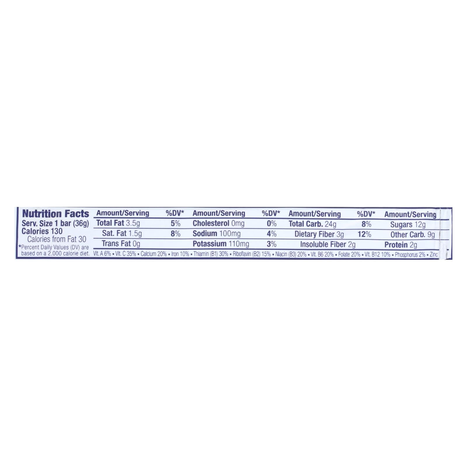 Clif Bar Zbar - Organic Chocolate Chip - Case of 18 - 1.27 oz