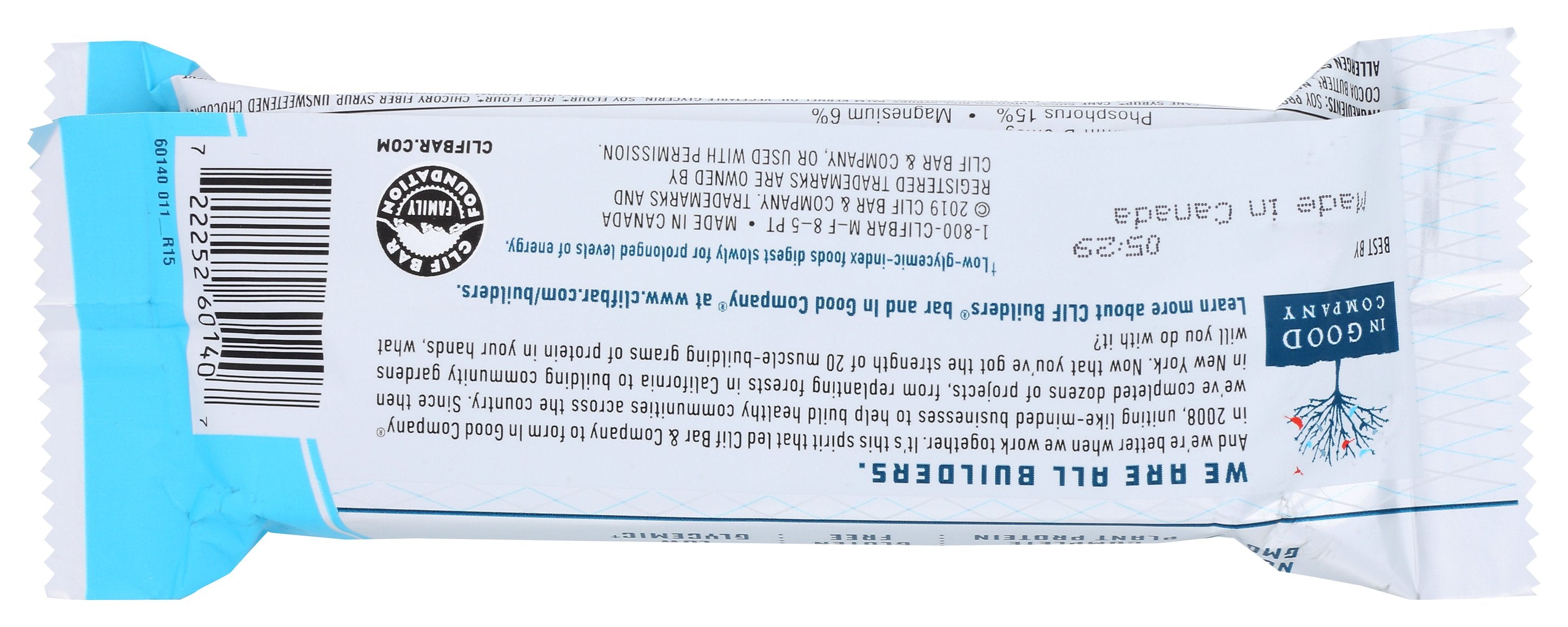 CLIF BUILDER BAR CKIE & CRM - Case of 12