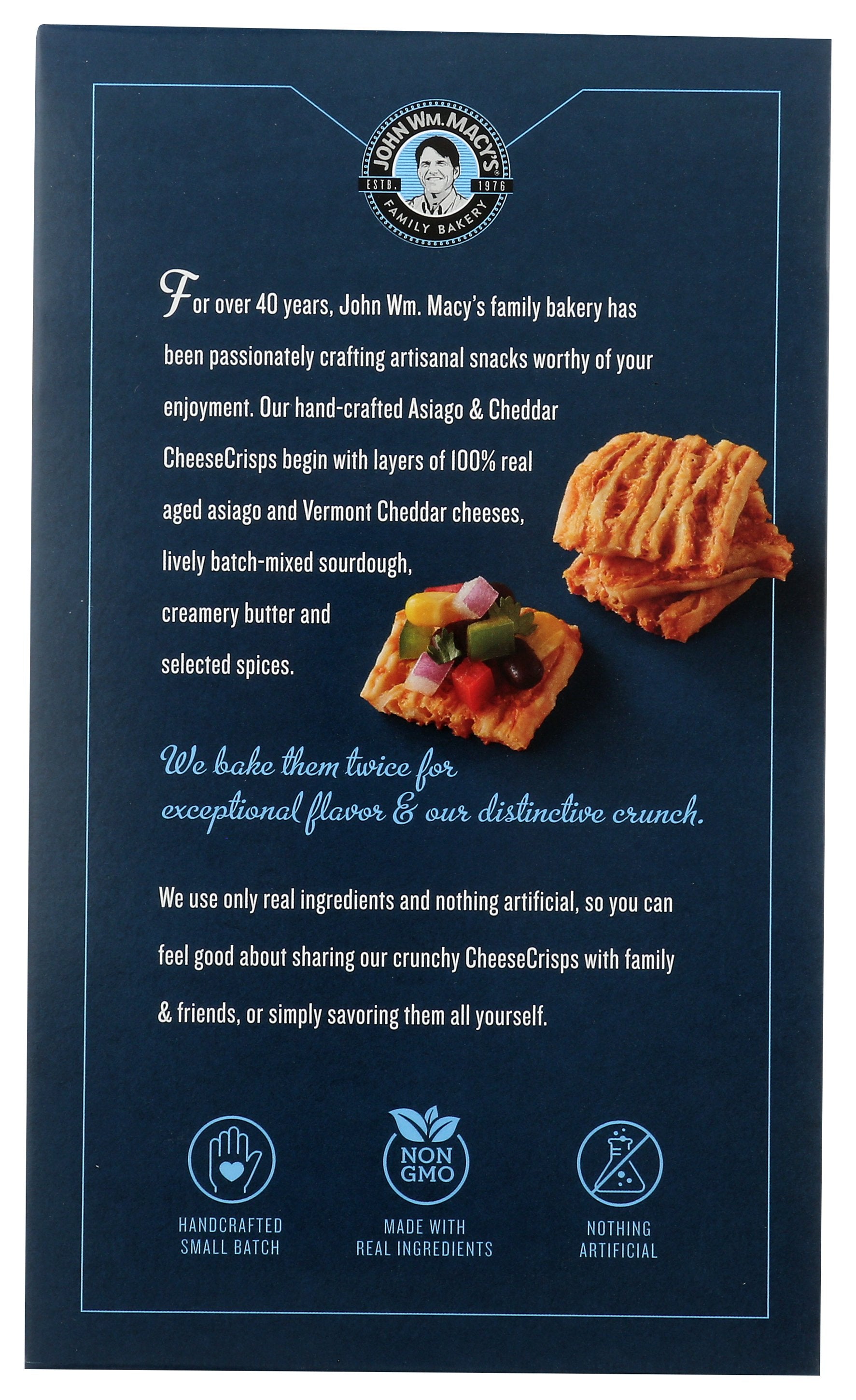 MACYS CHEESE CRISP ASIAGO CHDR - Case of 6
