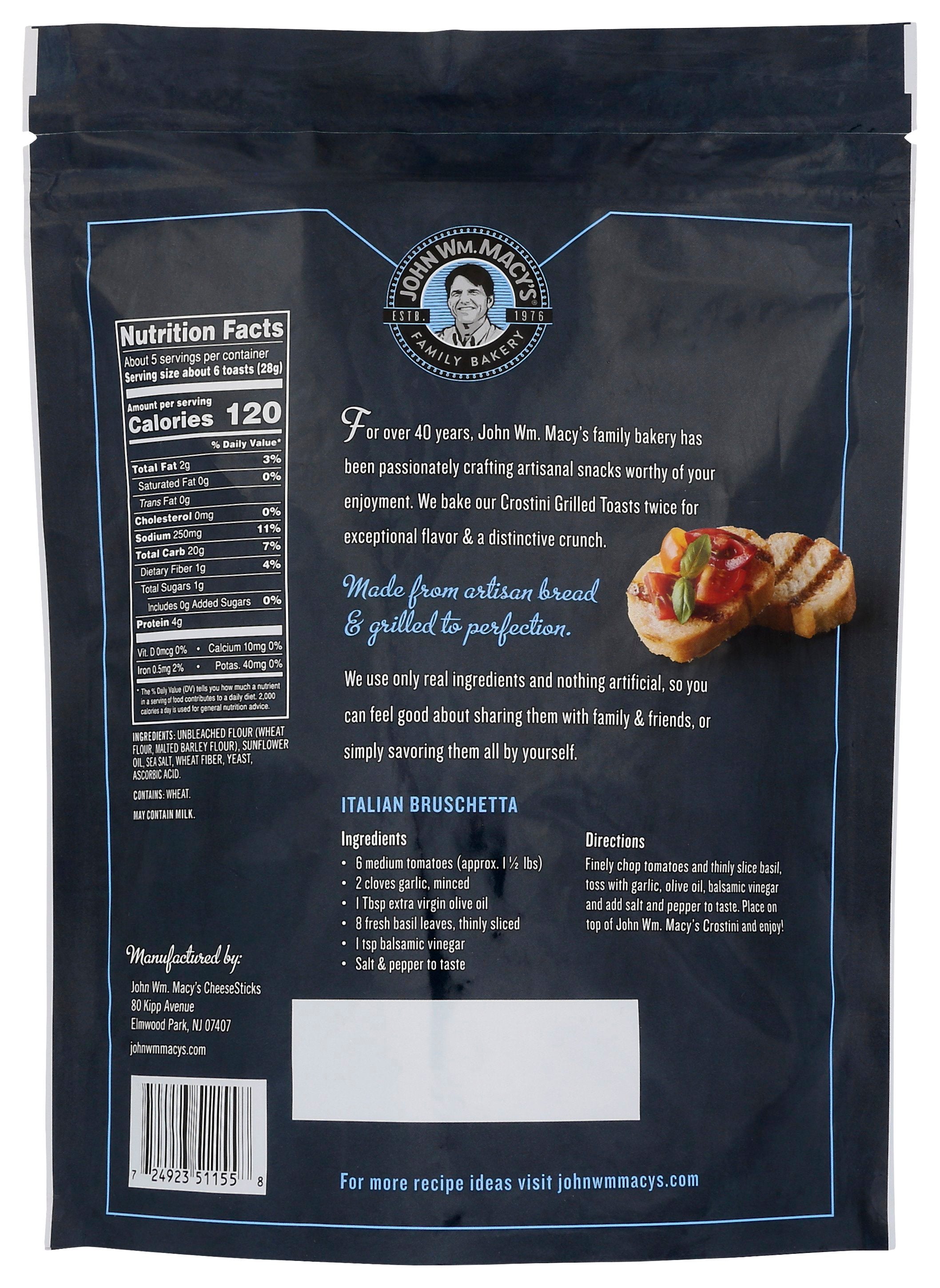 MACYS CROSTINI SEA SALT - Case of 9
