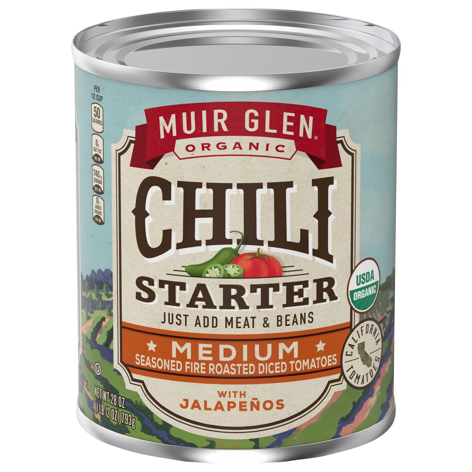 Muir Glen - Chli Strt Og2 Med Rst Tom - CS of 12-28 OZ