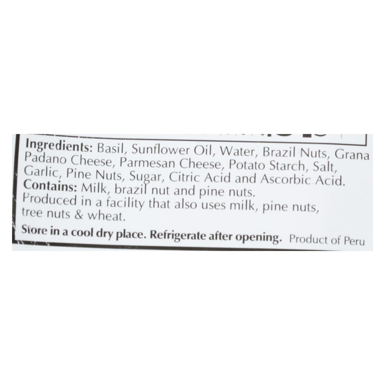 Cucina and Amore - Pesto - Alla Genovese Basil - Case of 6 - 7.9 Fl oz.