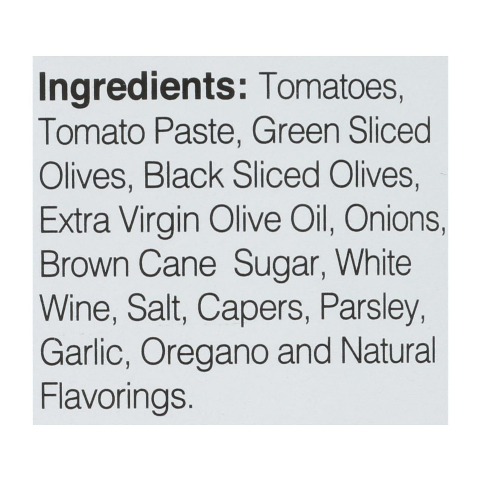 Cucina and Amore - Pasta Sauce - Puttanesca - Case of 6 - 16.8 oz.