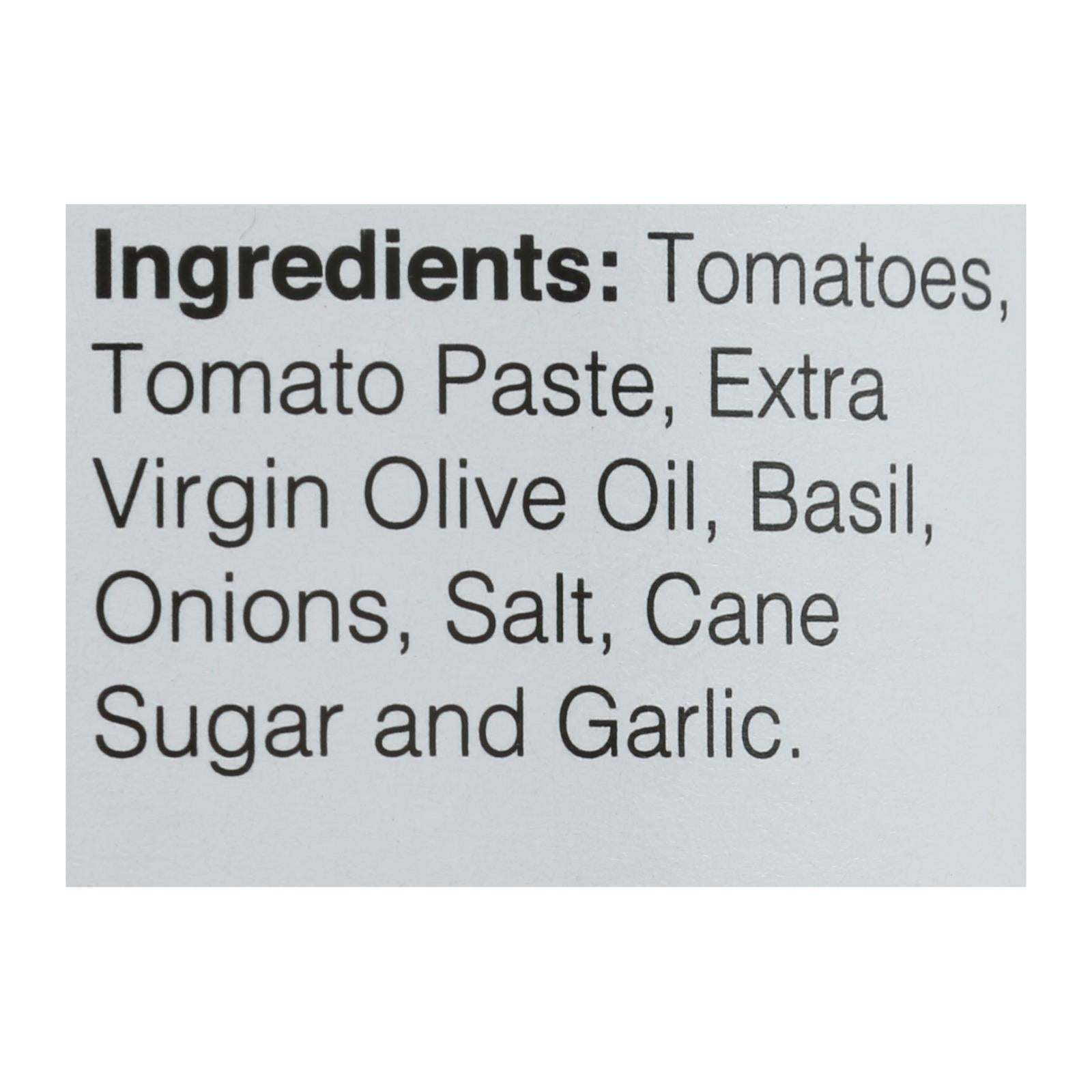 Cucina and Amore - Basilico Italian Pasta Sauce - Tomato Basil and Garlic - Case of 6 - 16.8 oz.