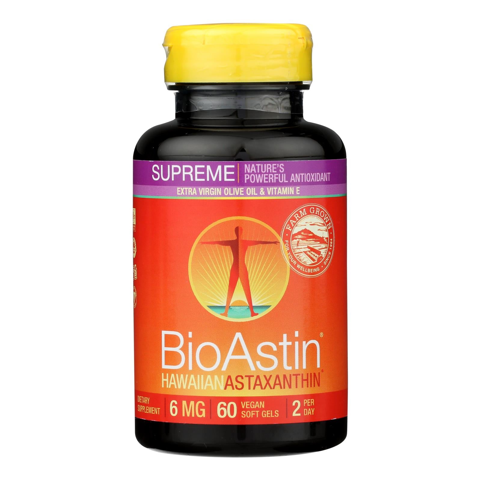 Nutrex Hawaii Bioastin Supreme - 6 Mg - 60 Vegetarian Softgels
