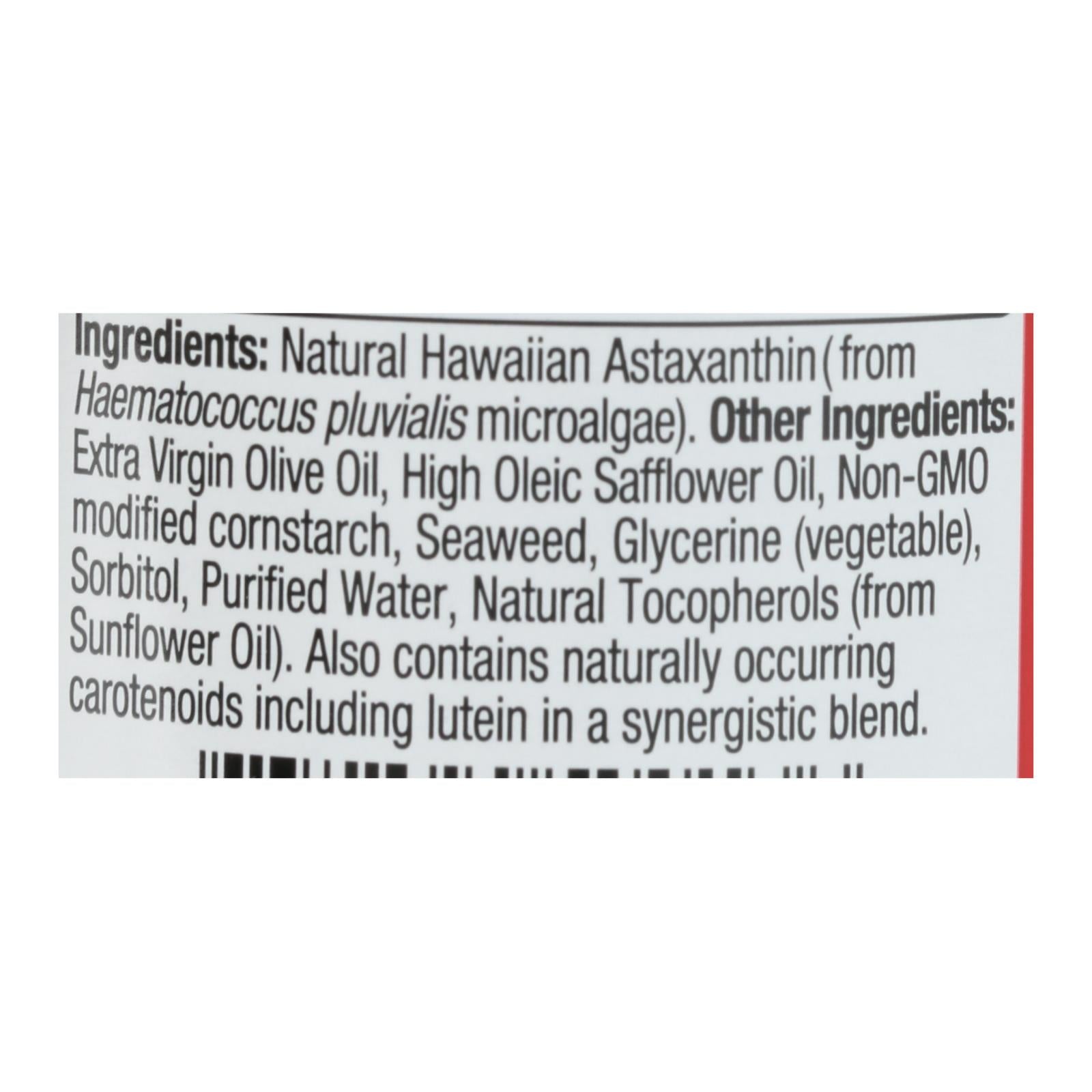 Nutrex Hawaii BioAstin - Hawaiian Astaxanthin - Vegetarian - 4 mg - 120 Vegetarian Gelcaps
