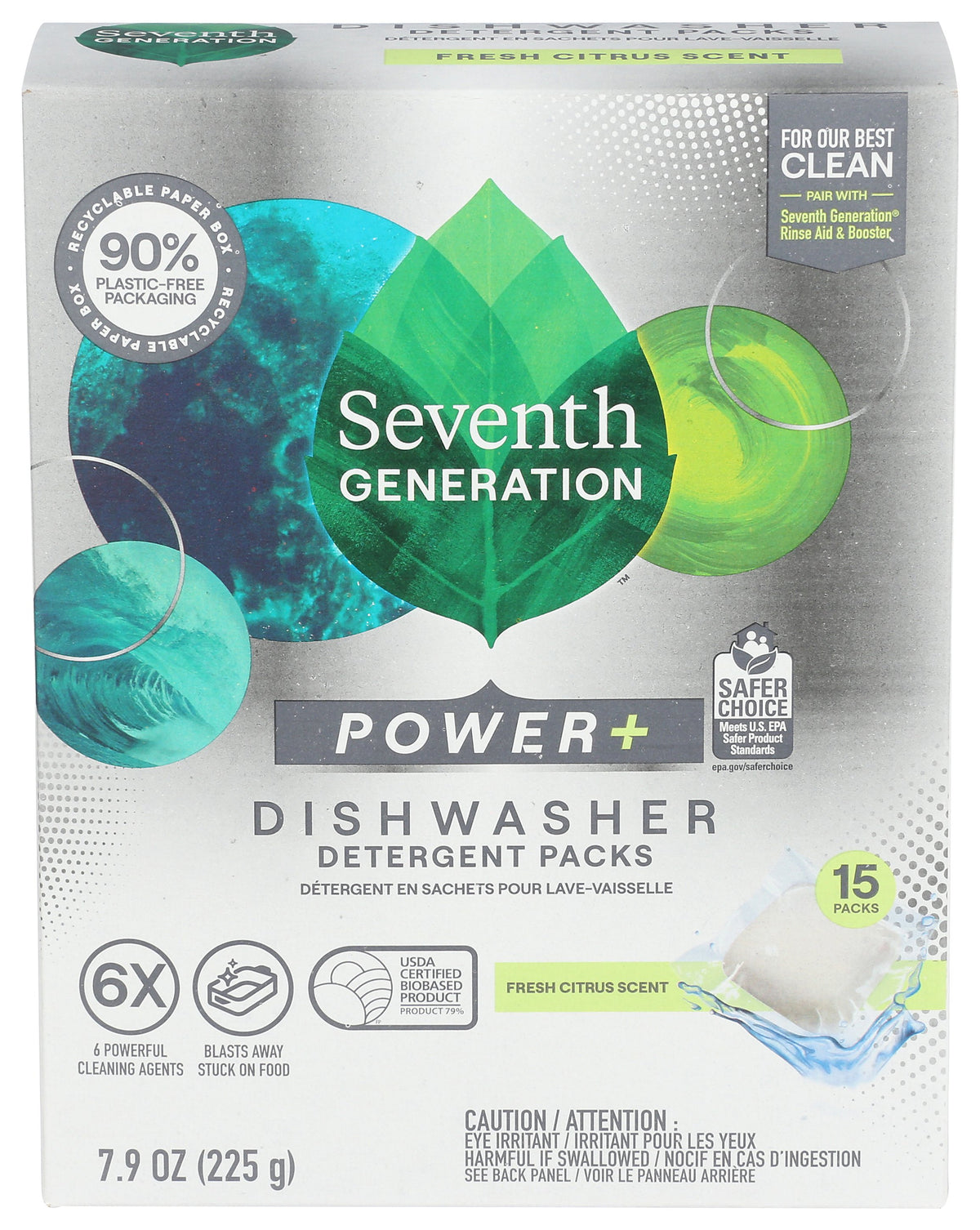 SEVENTH GENERATION DETERGENT DISHWSH PWR PLS - Case of 6
