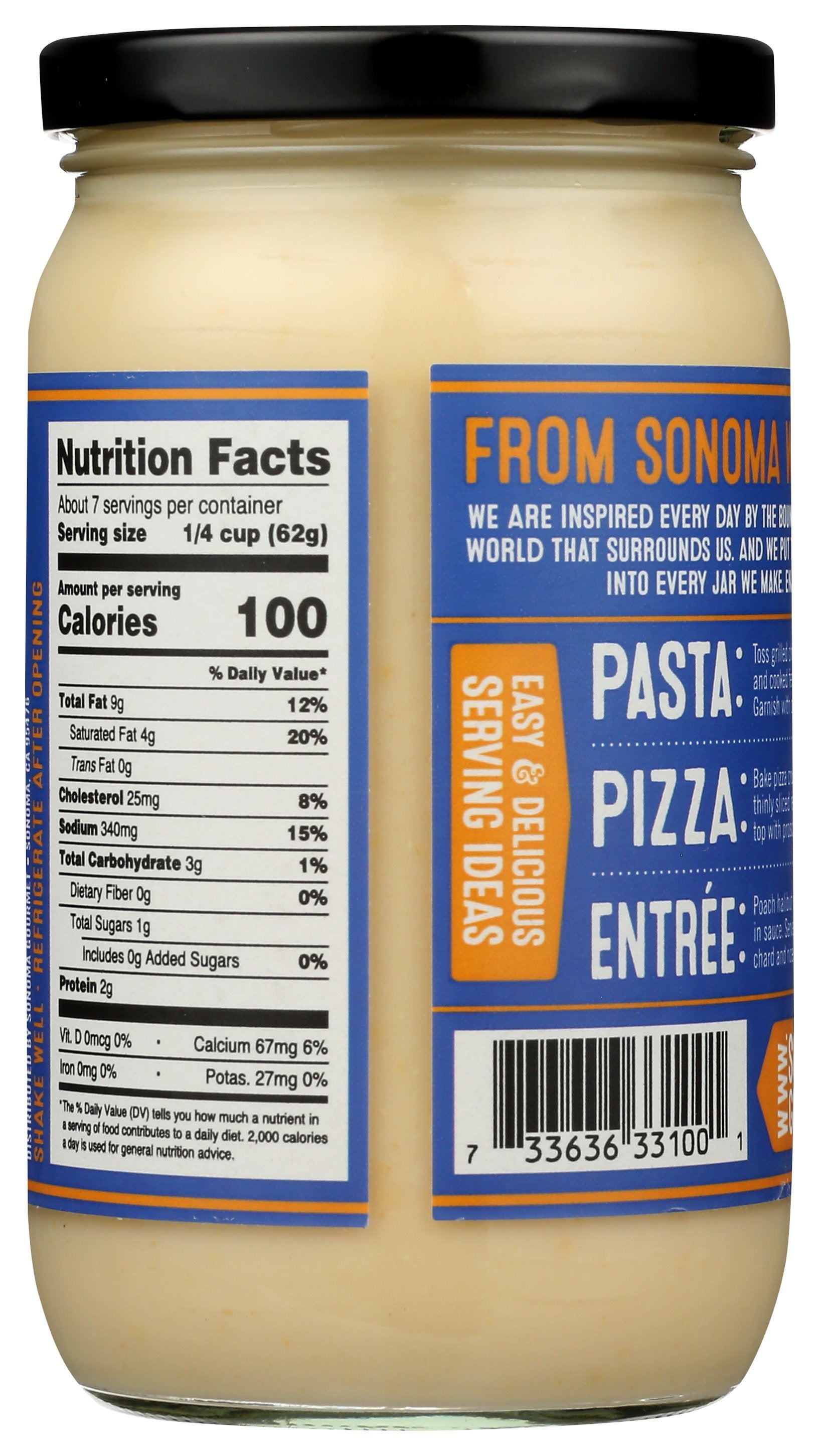 SONOMA GOURMET SAUCE PASTA ALFREDO CRMY - Case of 6