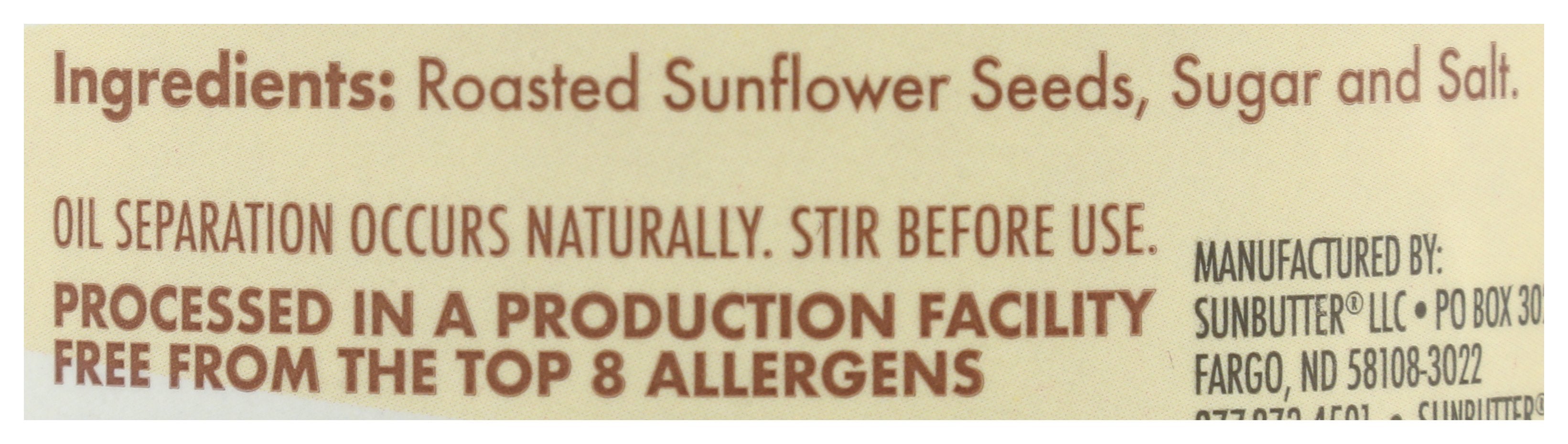 SUNBUTTER NATURAL NUT BTTR SUNFLWR CRNCHY - Case of 3