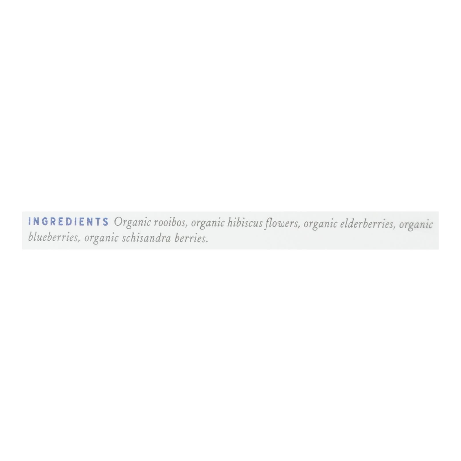 Rishi Organic Tea - Blueberry Hibiscus - Case of 6 - 15 Bags