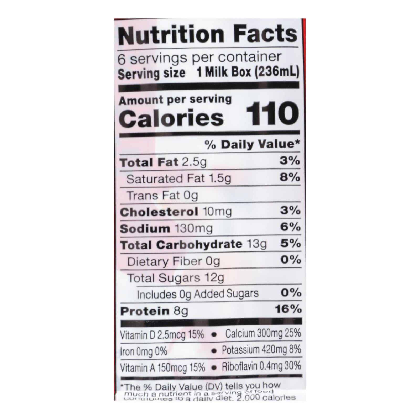 Horizon Organic Dairy Organic Low Fat 1 % Milk - Aseptic - Case of 3 - 6/8 fl oz