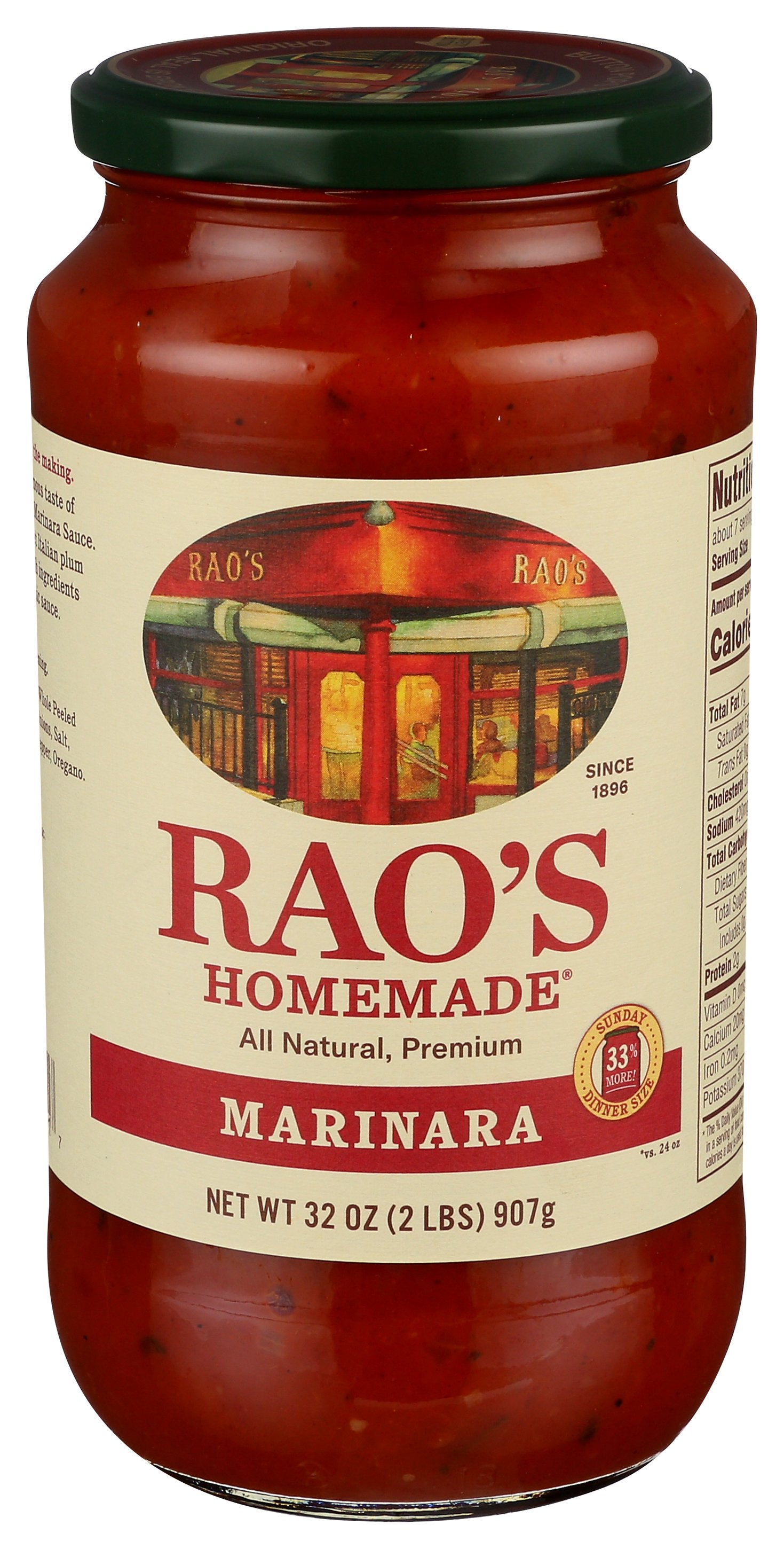 RAOS SAUCE MARINARA HMMADE - Case of 6 [MARINARA SAUCE   32OZ - 32 OZ]