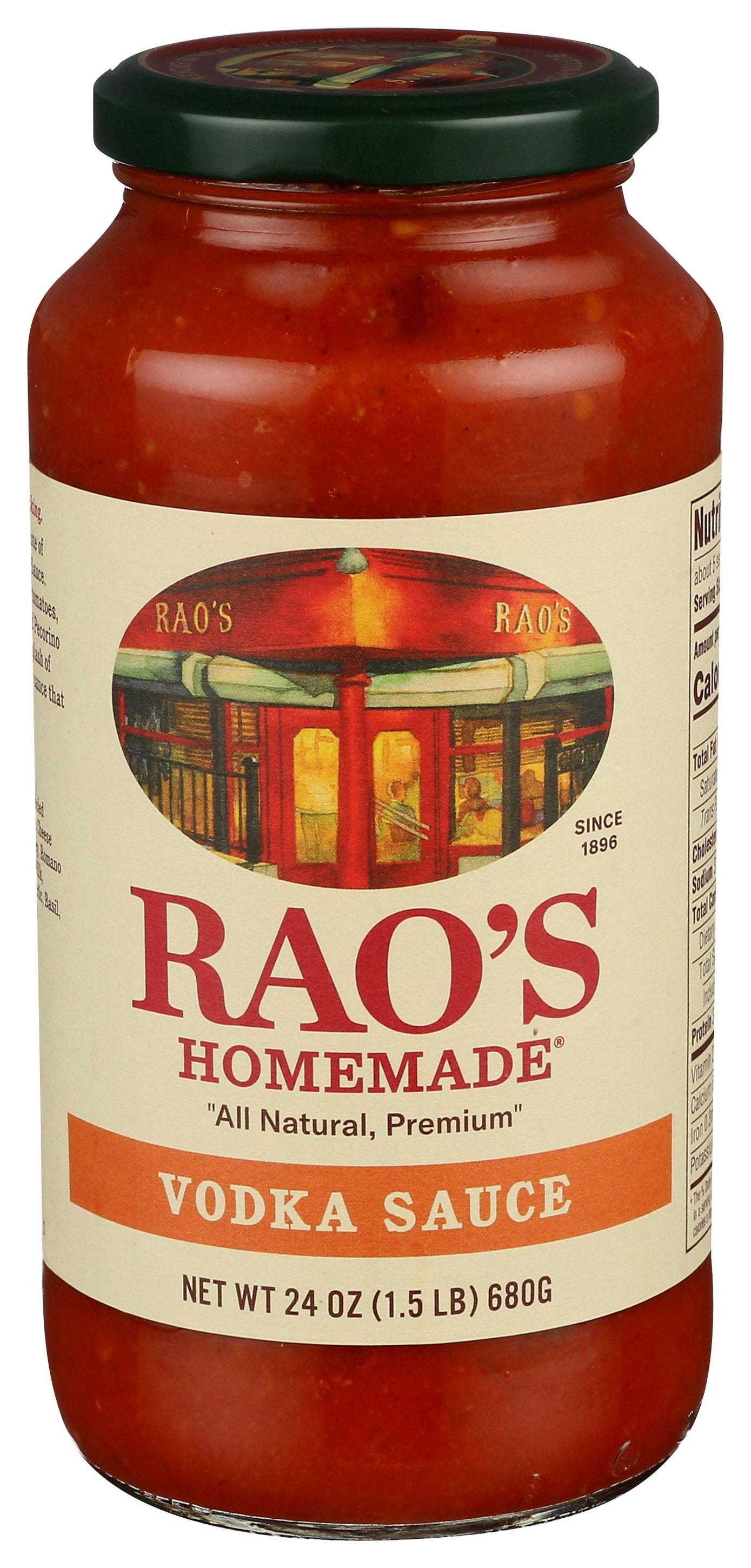 RAOS SAUCE VODKA - Case of 6 [Vodka Sauce 24 Oz - 24 OZ]