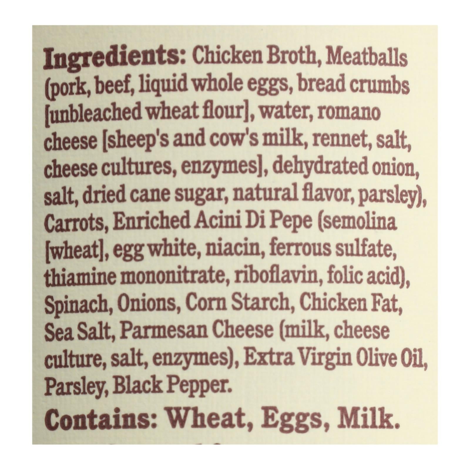 Rao's Specialty Food - Soup Italian Wedding - Case of 6 - 16 OZ