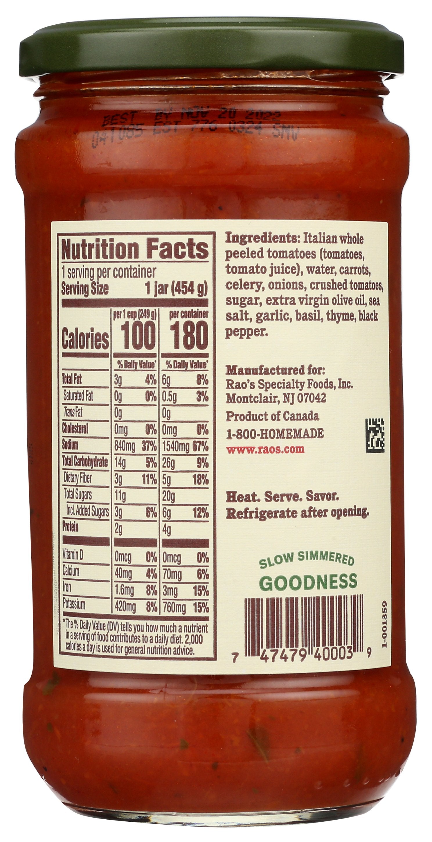 RAOS SOUP RTE TOMATO BASIL - Case of 6
