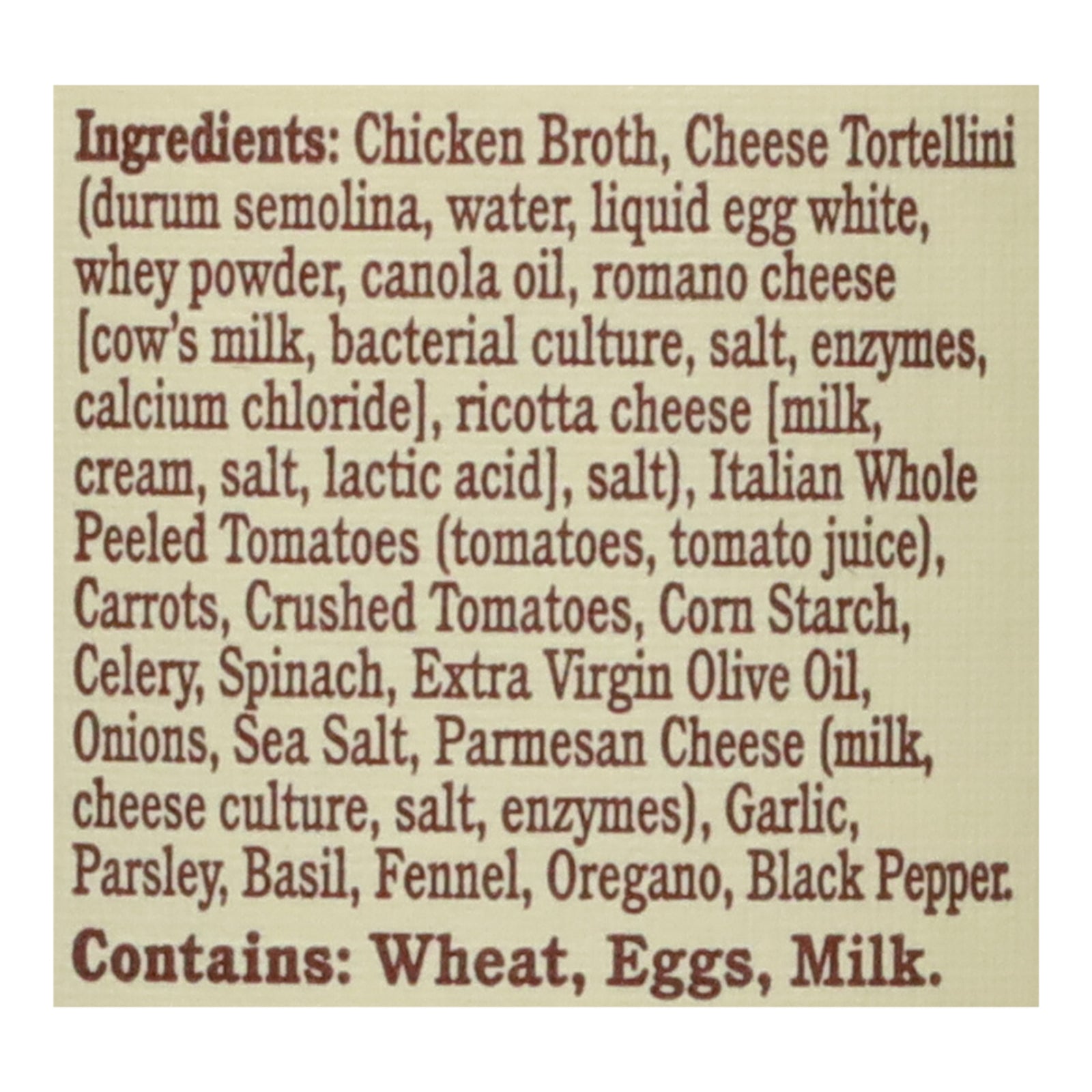 Rao's - Soup Tortellini & Veg - Case of 6-16 OZ