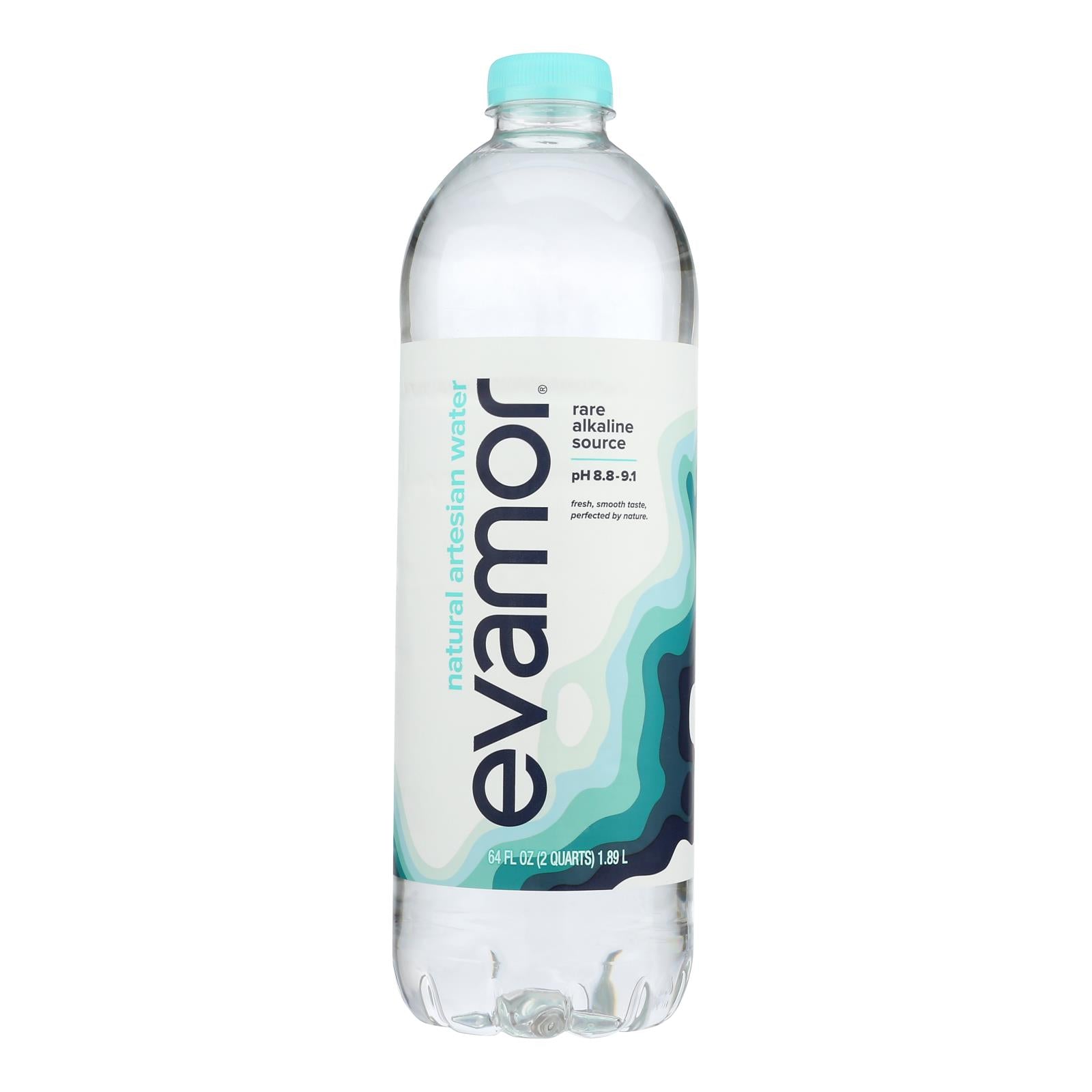 Evamor - Water Artsn Natural Alkalne - Case Of 8-64 Fz