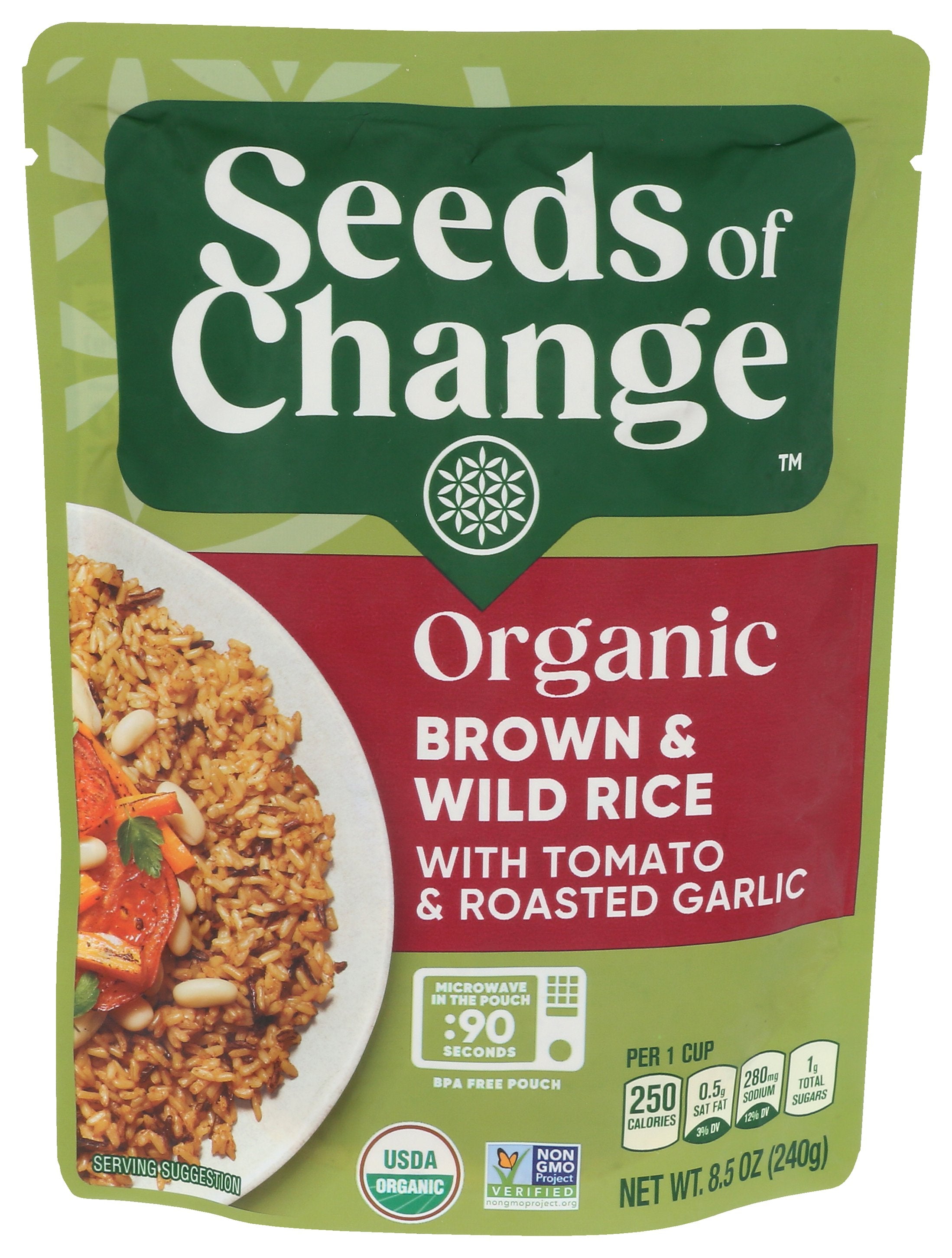 SEEDS OF CHANGE RICE JSMN WLD BRW TMT ORG - Case of 12