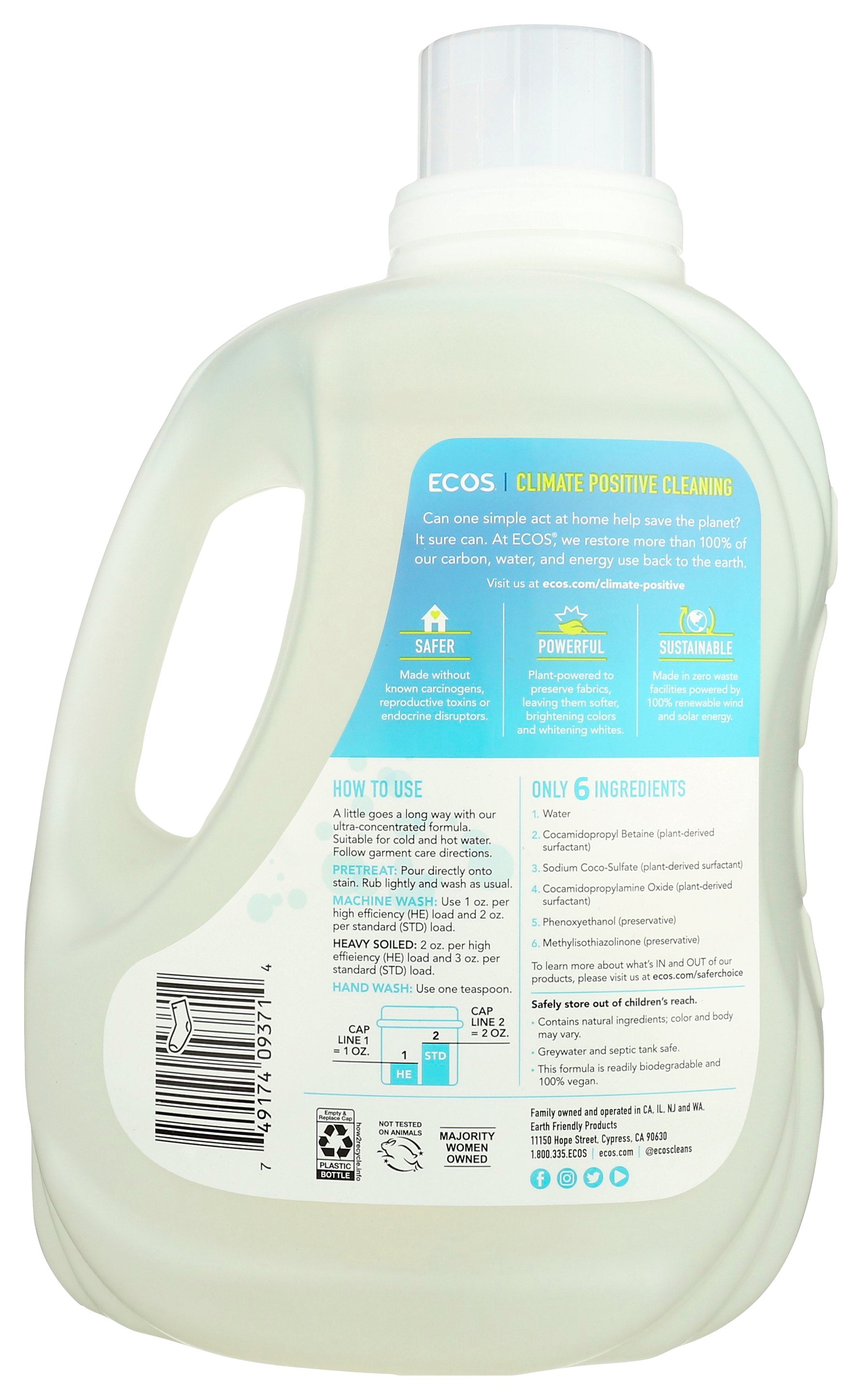 ECOS LNDRY FREE & CLEAR  170Z