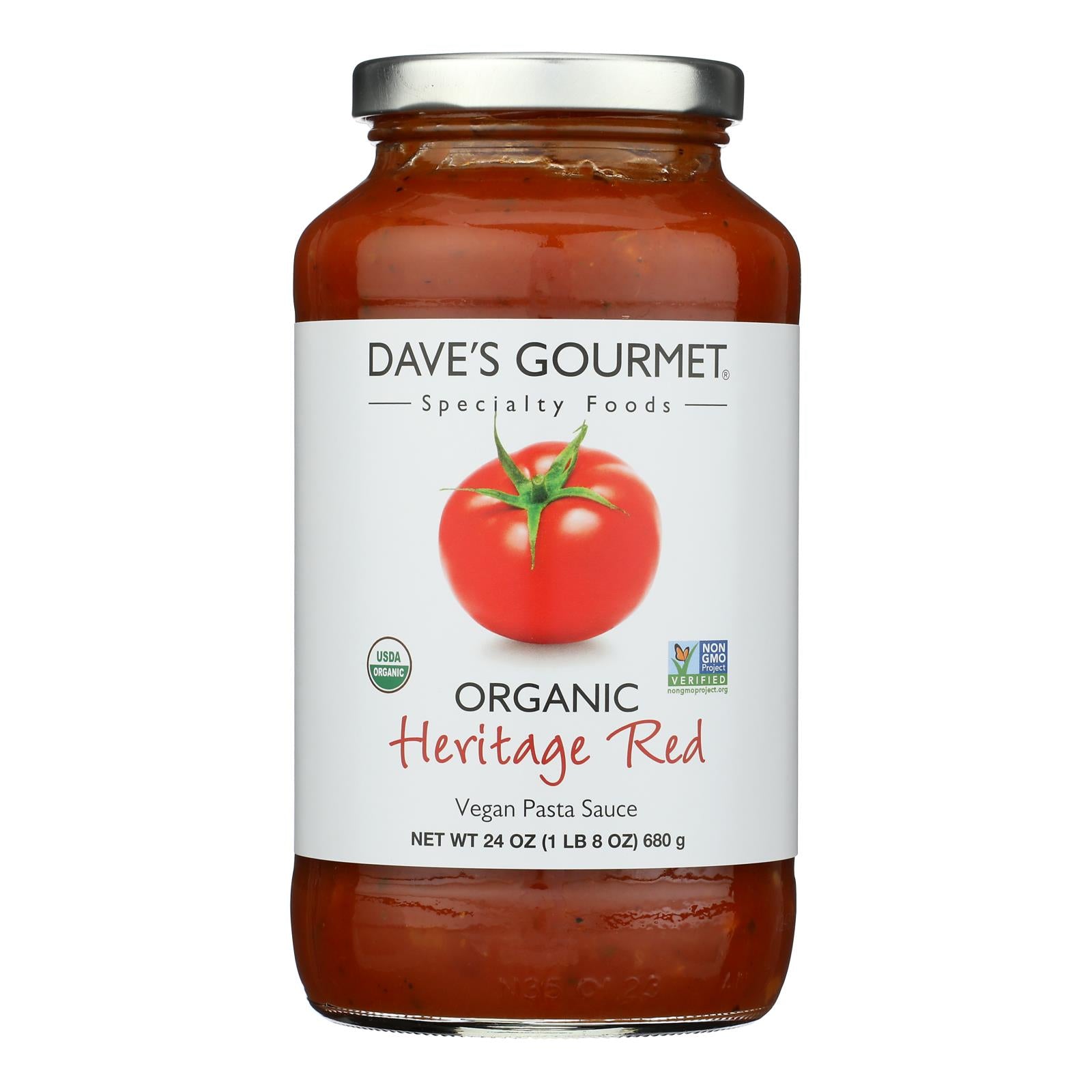 Dave's Gourmet - Pasta Sce Og2 Hertage Red - CS of 6-24 OZ