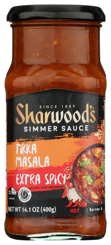 Sharwoods Sauce Extra Spicy Tikka Masala - Case of 6 - 14.1 OZ