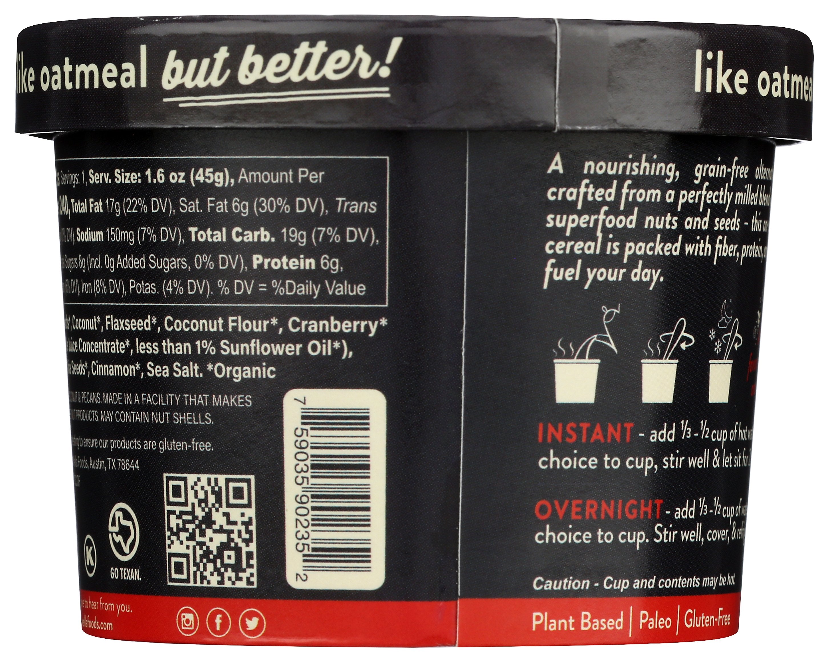 WELLA CEREAL HOT CRNBRY PECAN NOATS - Case of 8