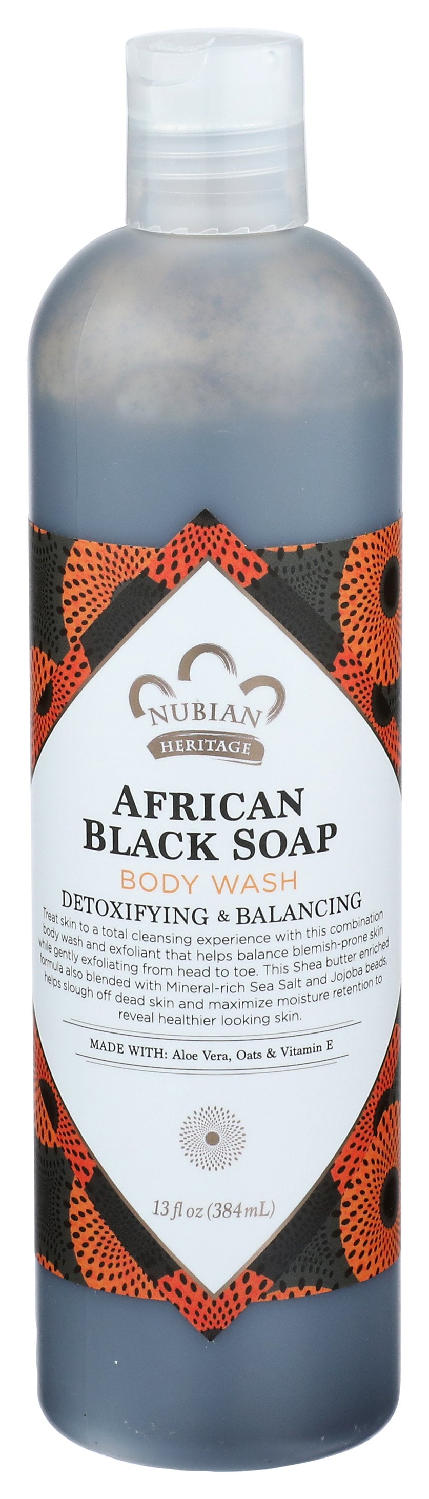 NUBIAN HERITAGE BODY WASH AFRICAN BLACK - Case of 3