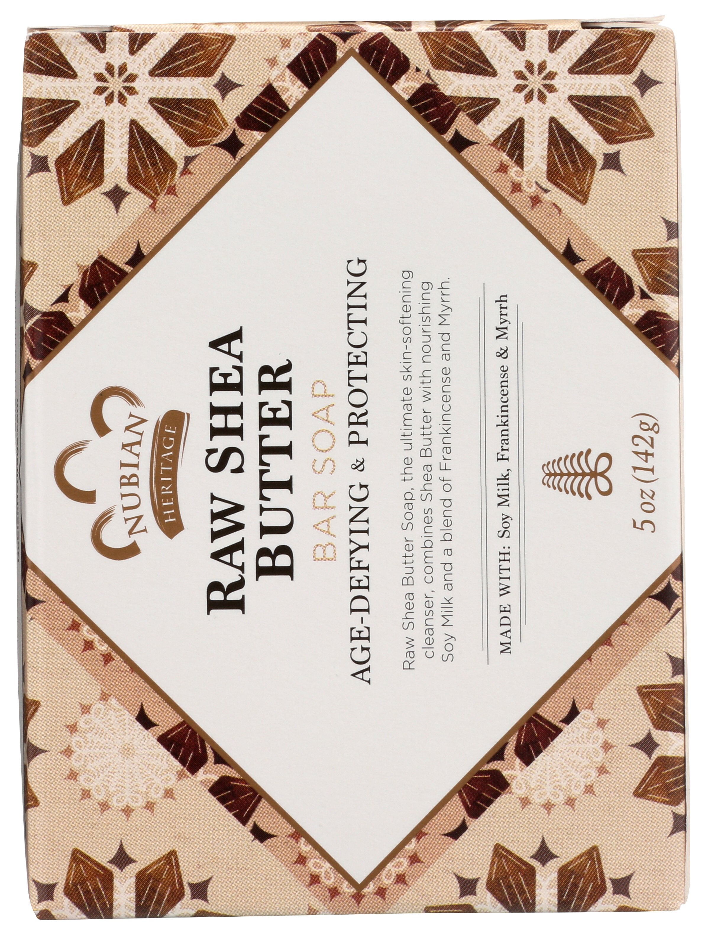 NUBIAN HERITAGE SOAP BAR RAW SHEA BUTTER - Case of 3