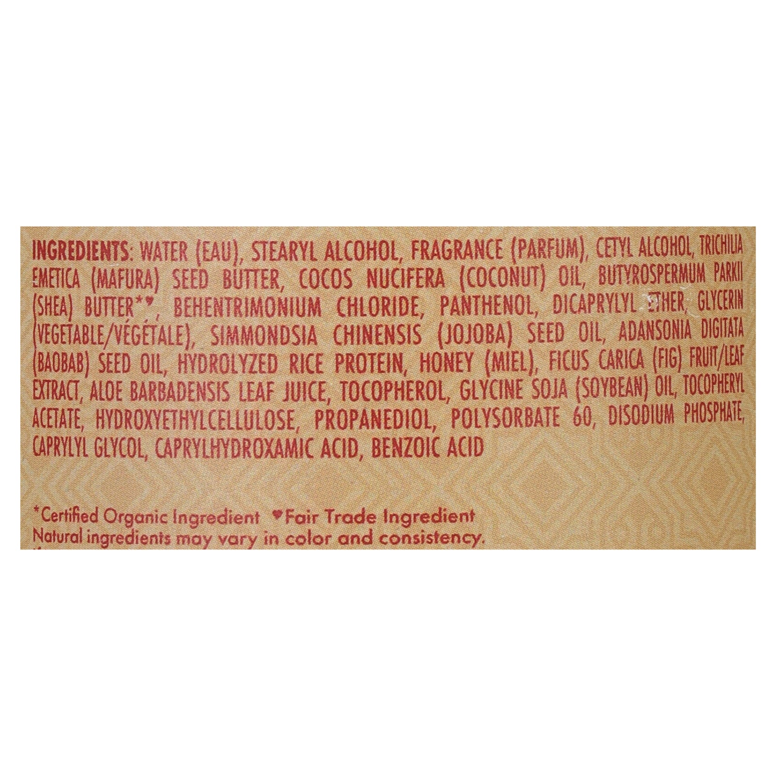 Shea Moisture - Conditioner Honey Marufa - Case of 1-13 OZ