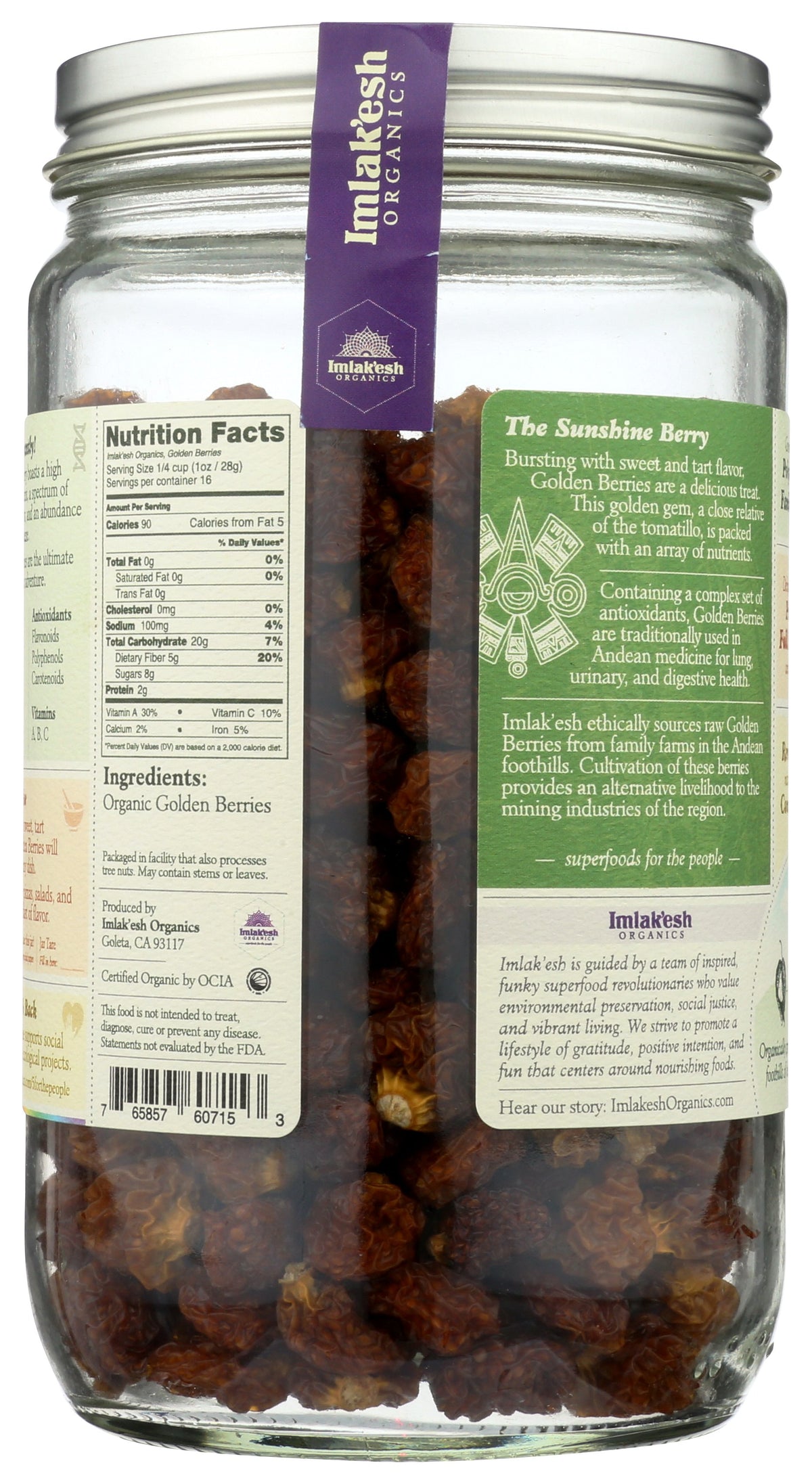 IMLAKESH ORGANICS BERRY GOLDEN ORG RAW - Case of 6